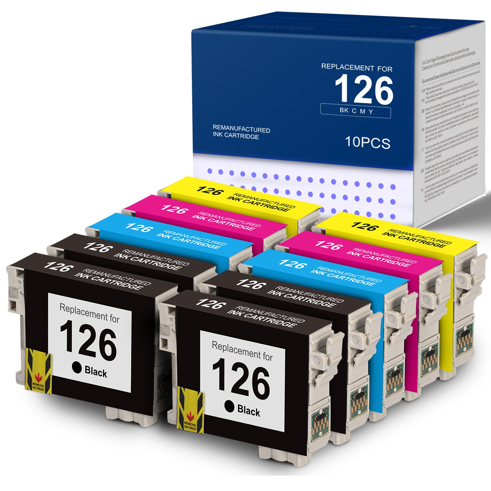 Linford Remanufactured Epson 126 T126 Ink Cartridges (10 Pack)