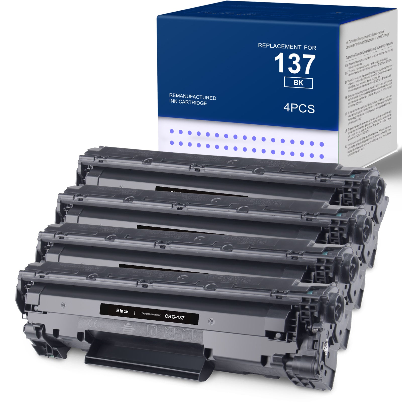 Linford Compatible Canon Cartridge 137 Toner Cartridge Black 4-PK - 9435B001