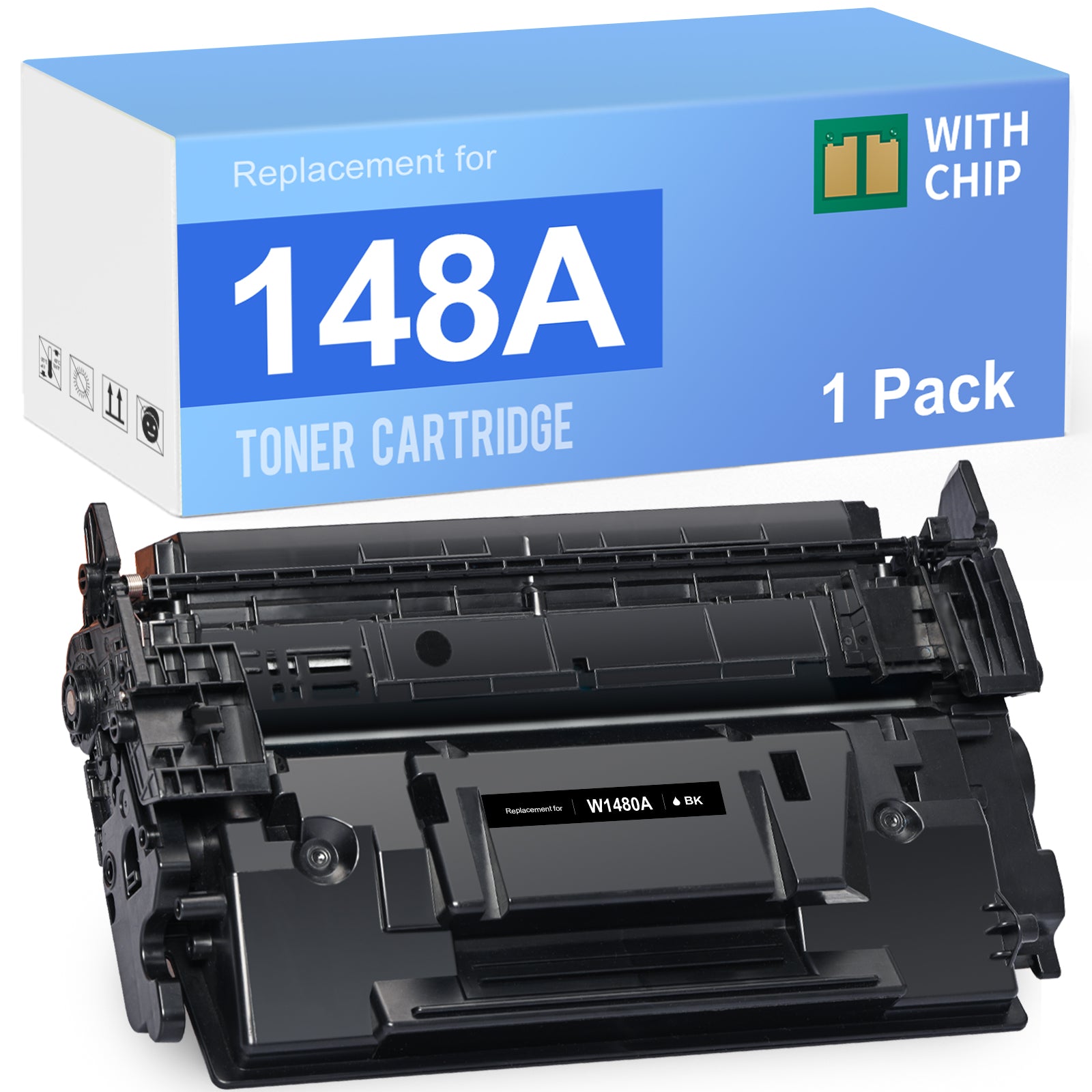 Linford Compatible HP 148A Toner Cartridge with Chip W1480A Black Toner 1-Pack
