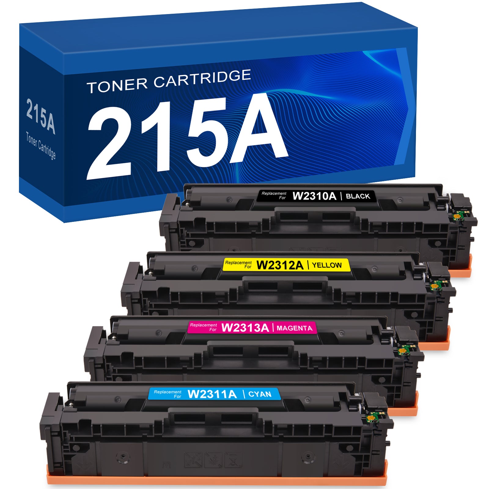 Linford Compatbile HP 215A Toner Cartridge Set - 4 Pack With Chip - W2310A