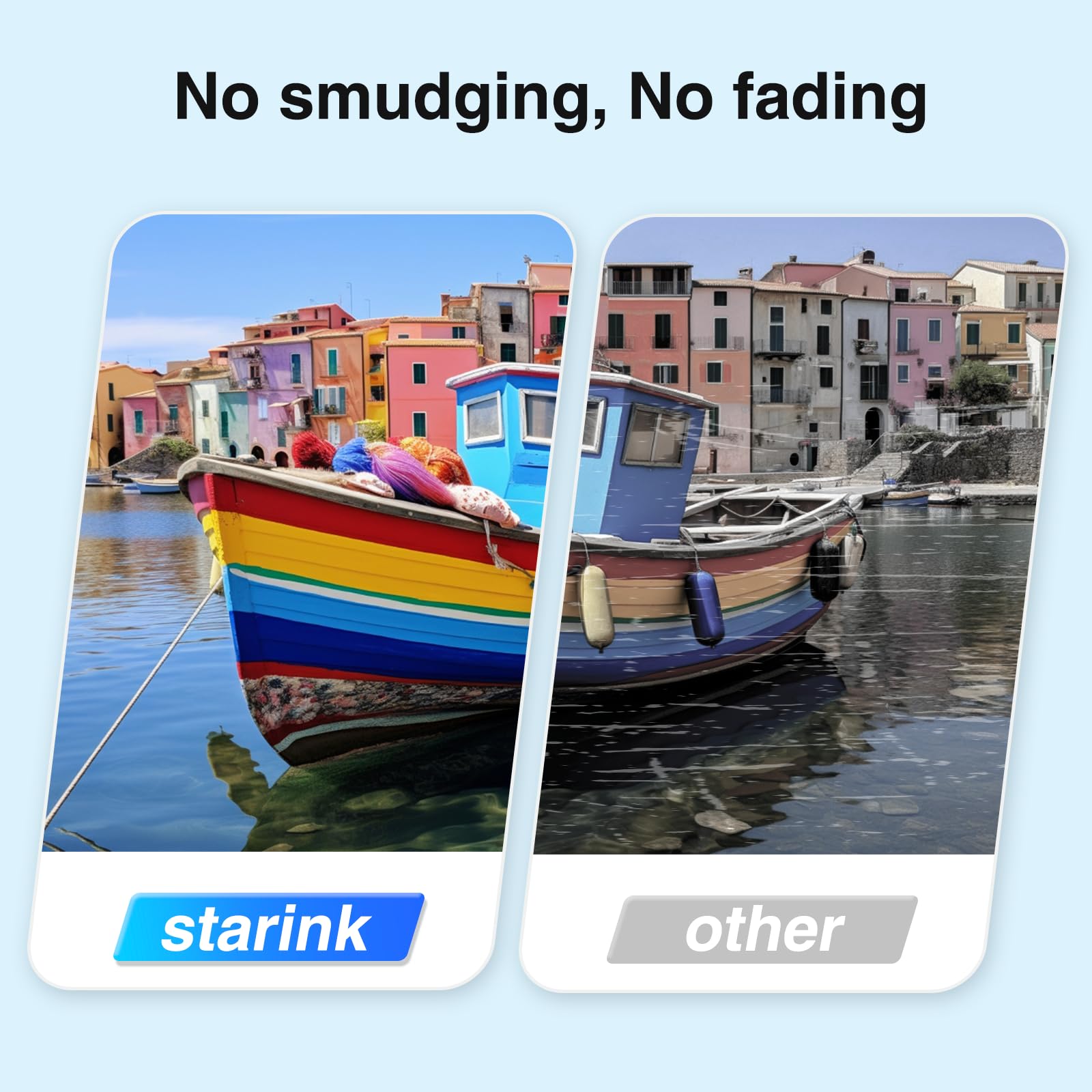 Compatible Epson 522 Ink Refill Replacement EcoTank 522 Ink Bottles, 4 Pack (Black, Cyan, Magenta, Yellow)