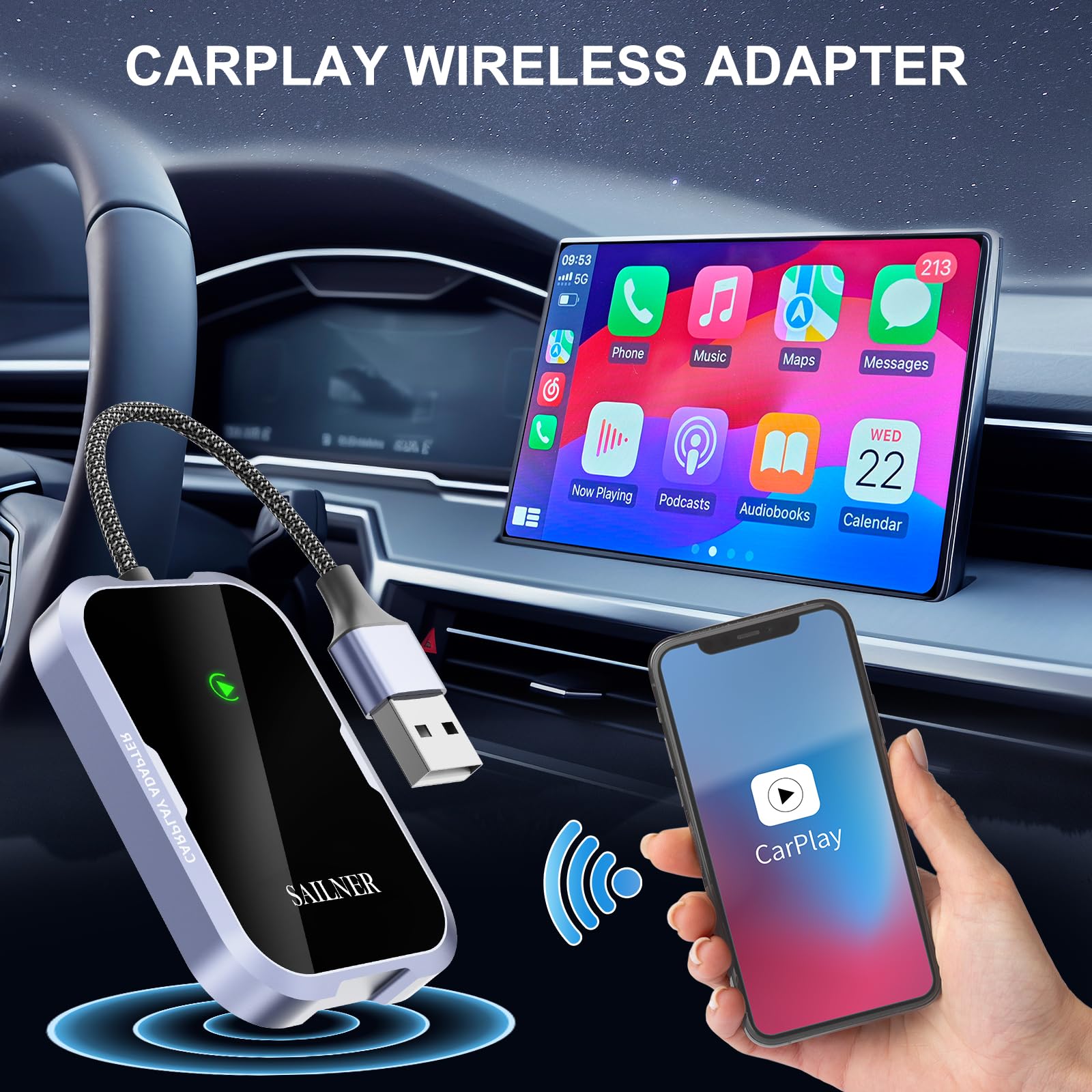 Sailner Wireless Carplay Adapter