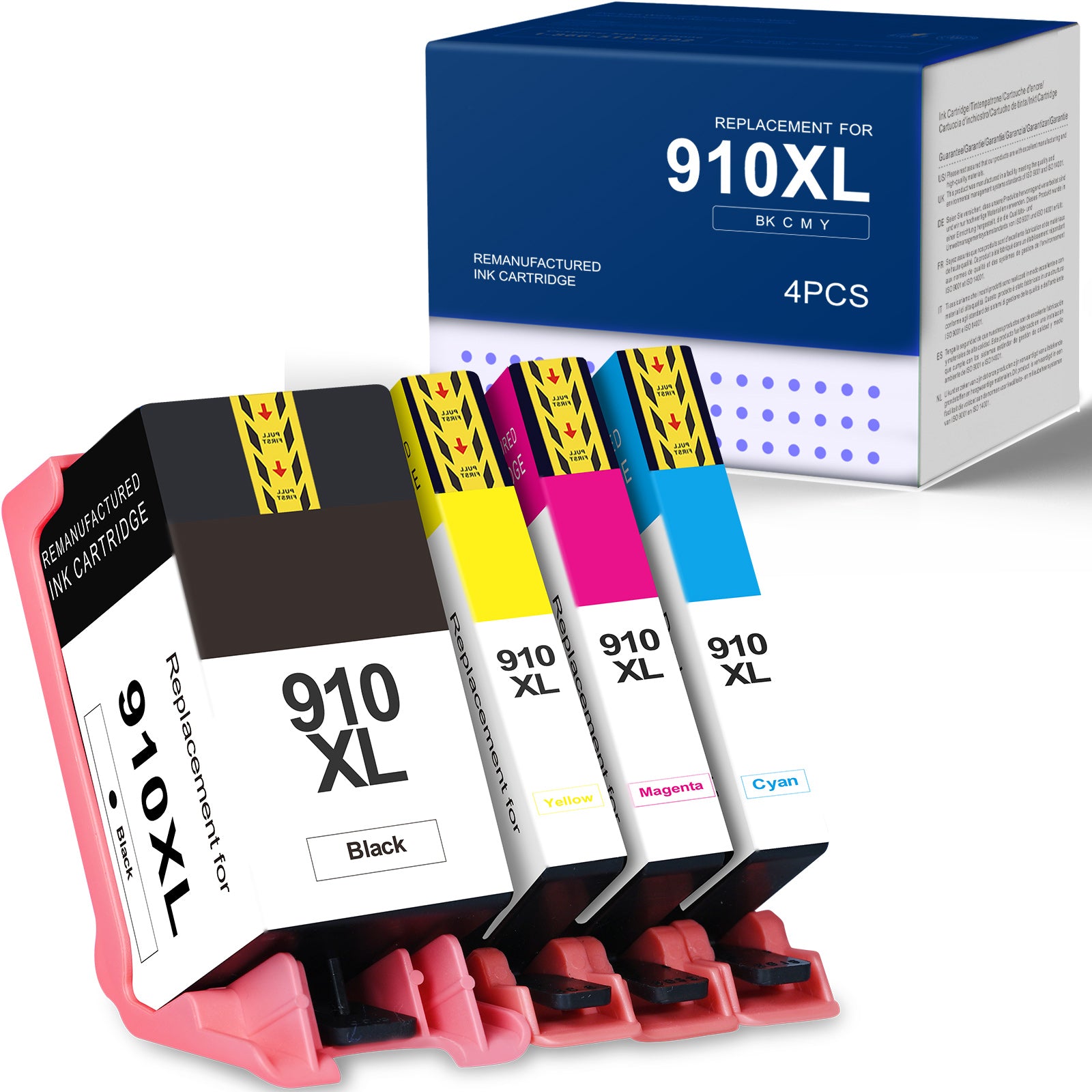 Linford HP 910XL Ink Cartridges Combo Pack Replacement HP (4 Pack), 3YL64AN
