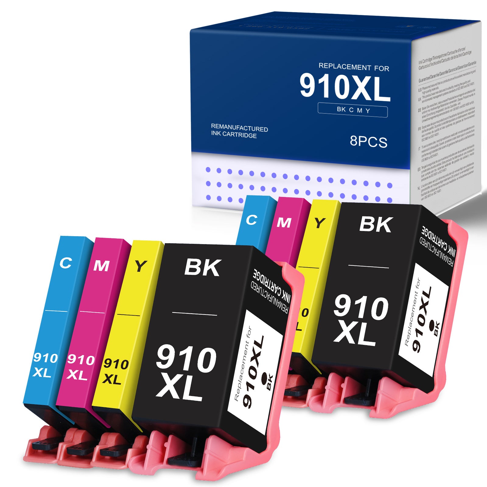 Linford HP 910XL Ink Cartridges 8 Pack Combo Pack Replacement