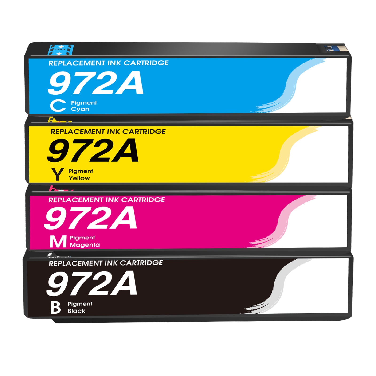 Linford Compatible HP 972A Ink Cartridges (Black Cyan Magenta Yellow) 4-Pack