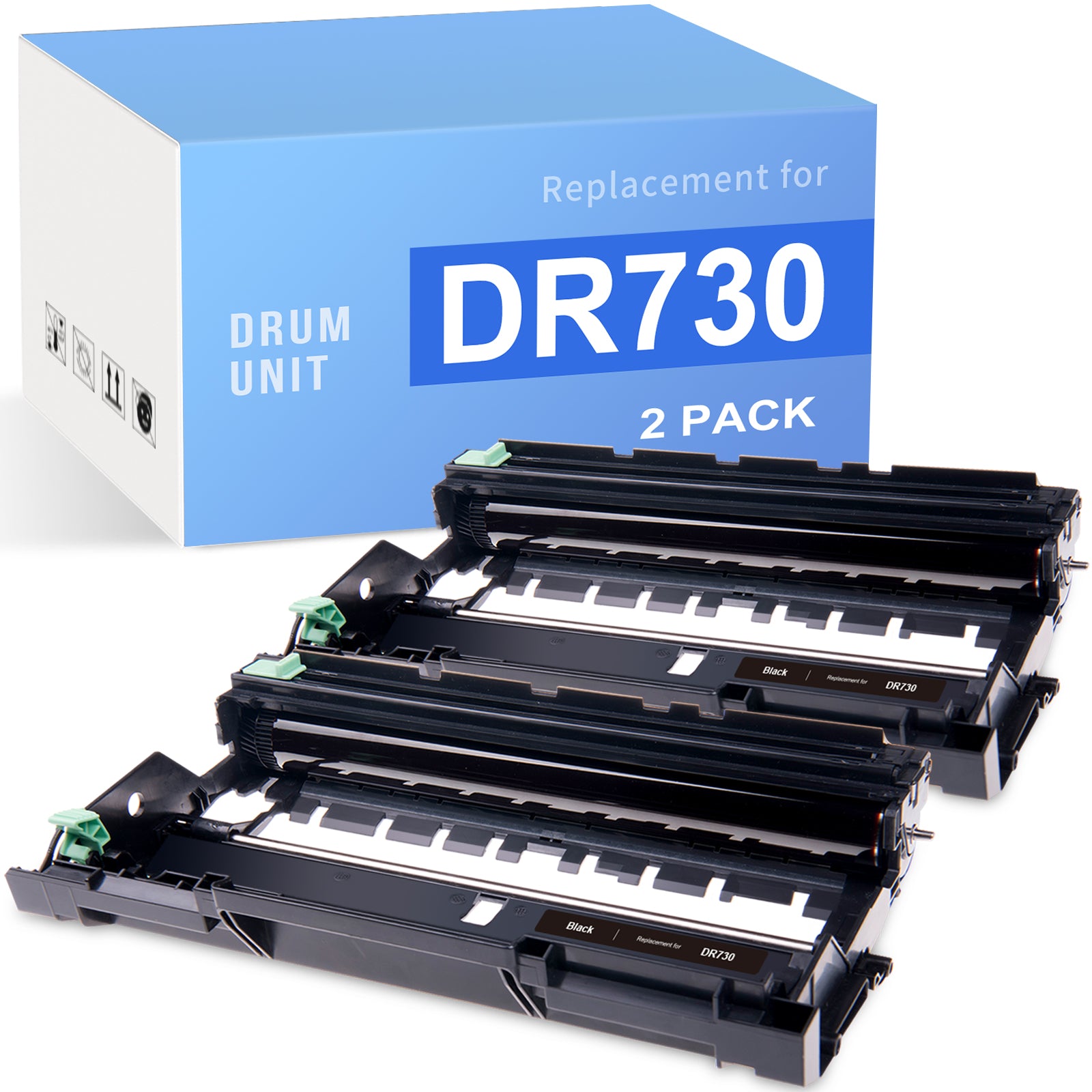Linford Compatible Brother DR730 Drum Unit myCartridge (2 Drum, Black)