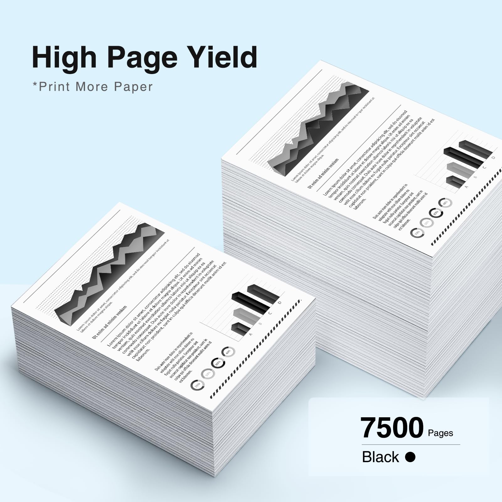 Compatible Epson 502 Black Ink Combo Pack Pigment (2 Packs)