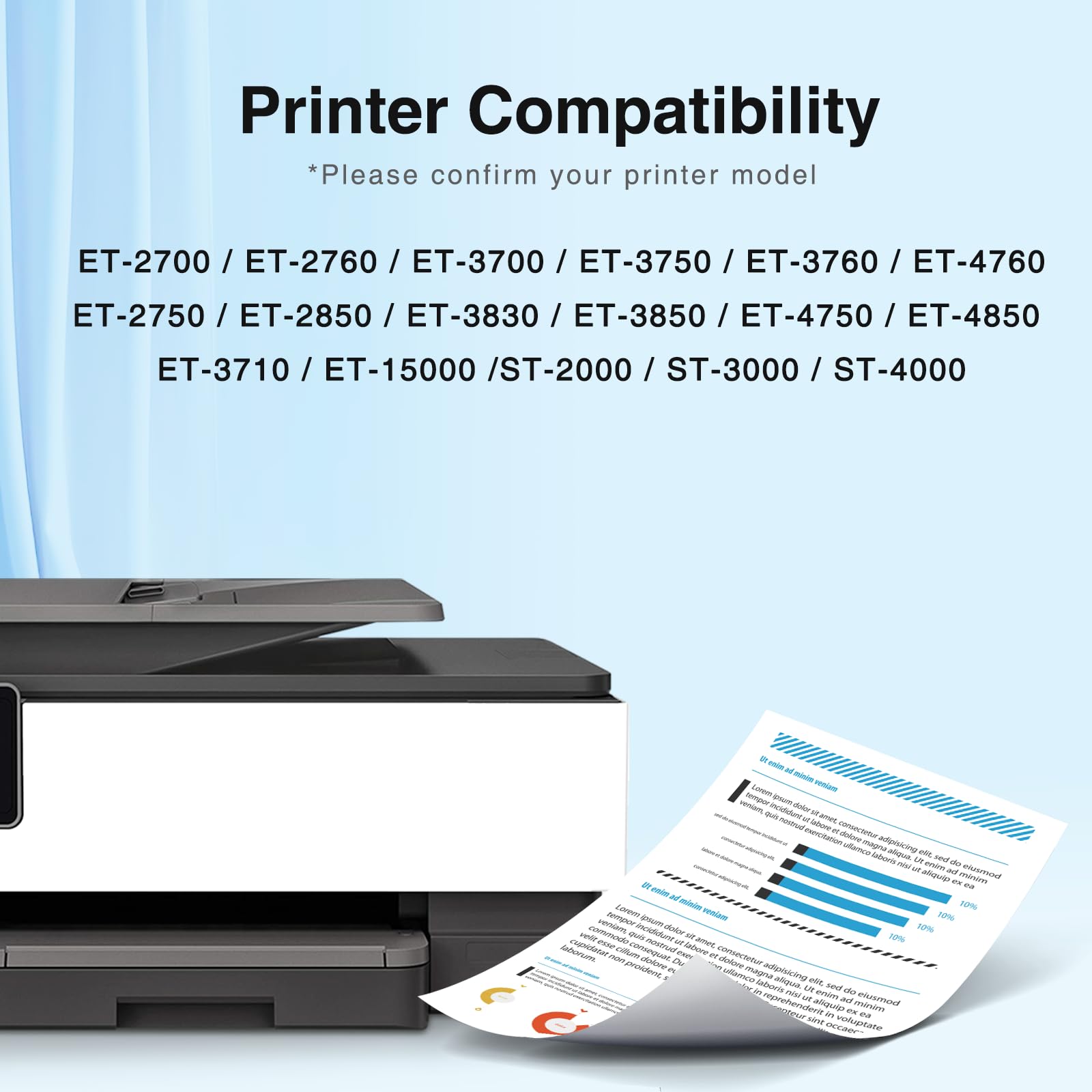 Compatible Epson T502 Ink Refill Bottles EcoTank (Not Sublimation) - 5 Bottles