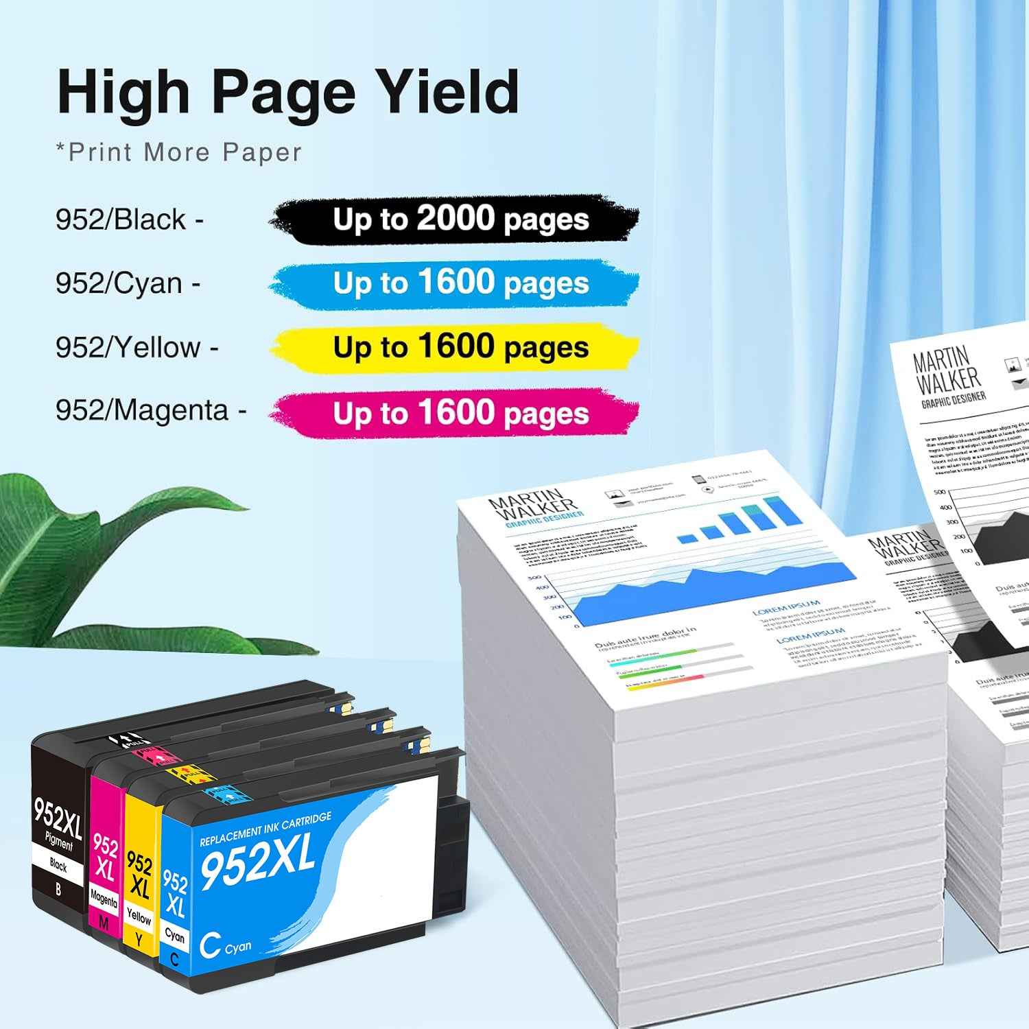 HP 952XL Combo Pack Compatible Ink Cartridges (4-Packs)