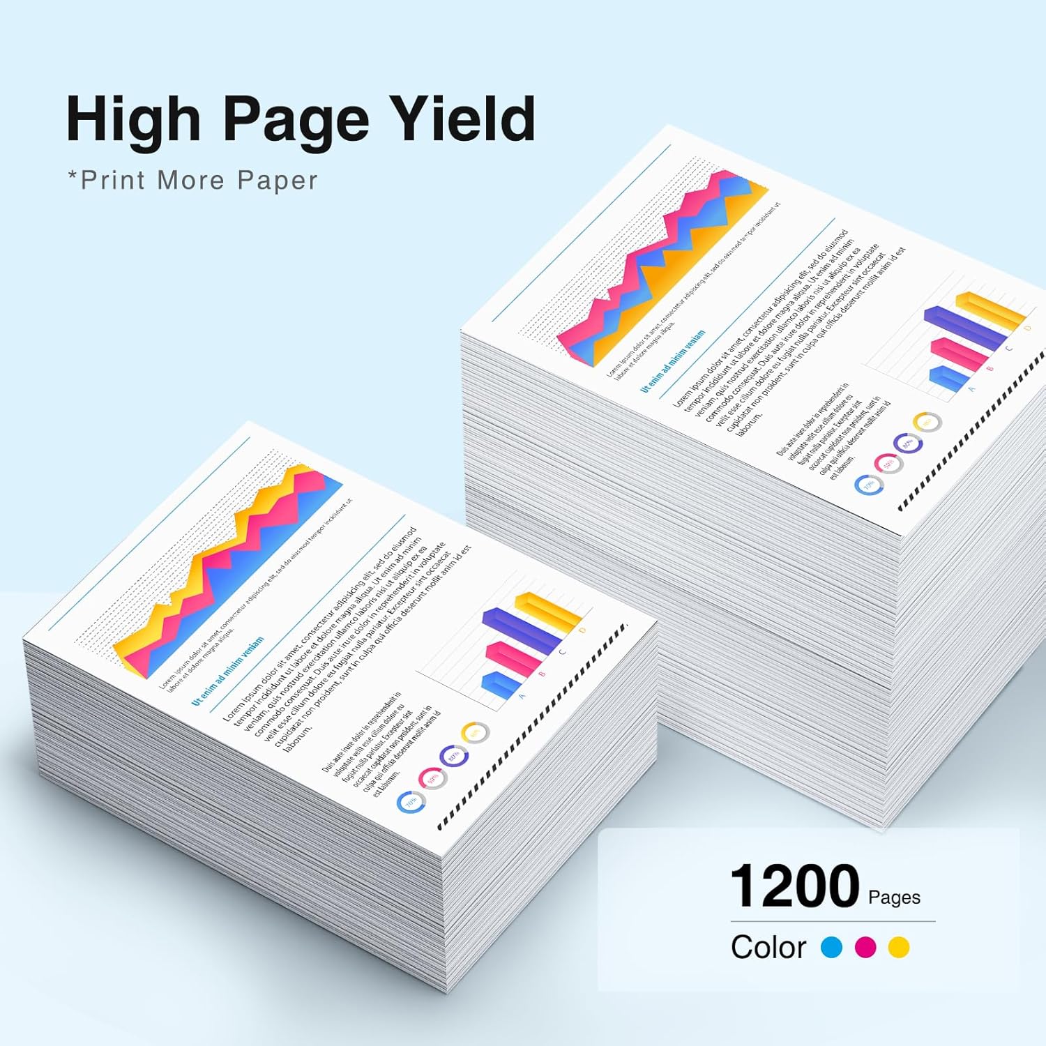 Replacement Brother LC20e Ink Cartridge (3 Cyan, 3 Magenta, 3 Yellow) 9-Pack