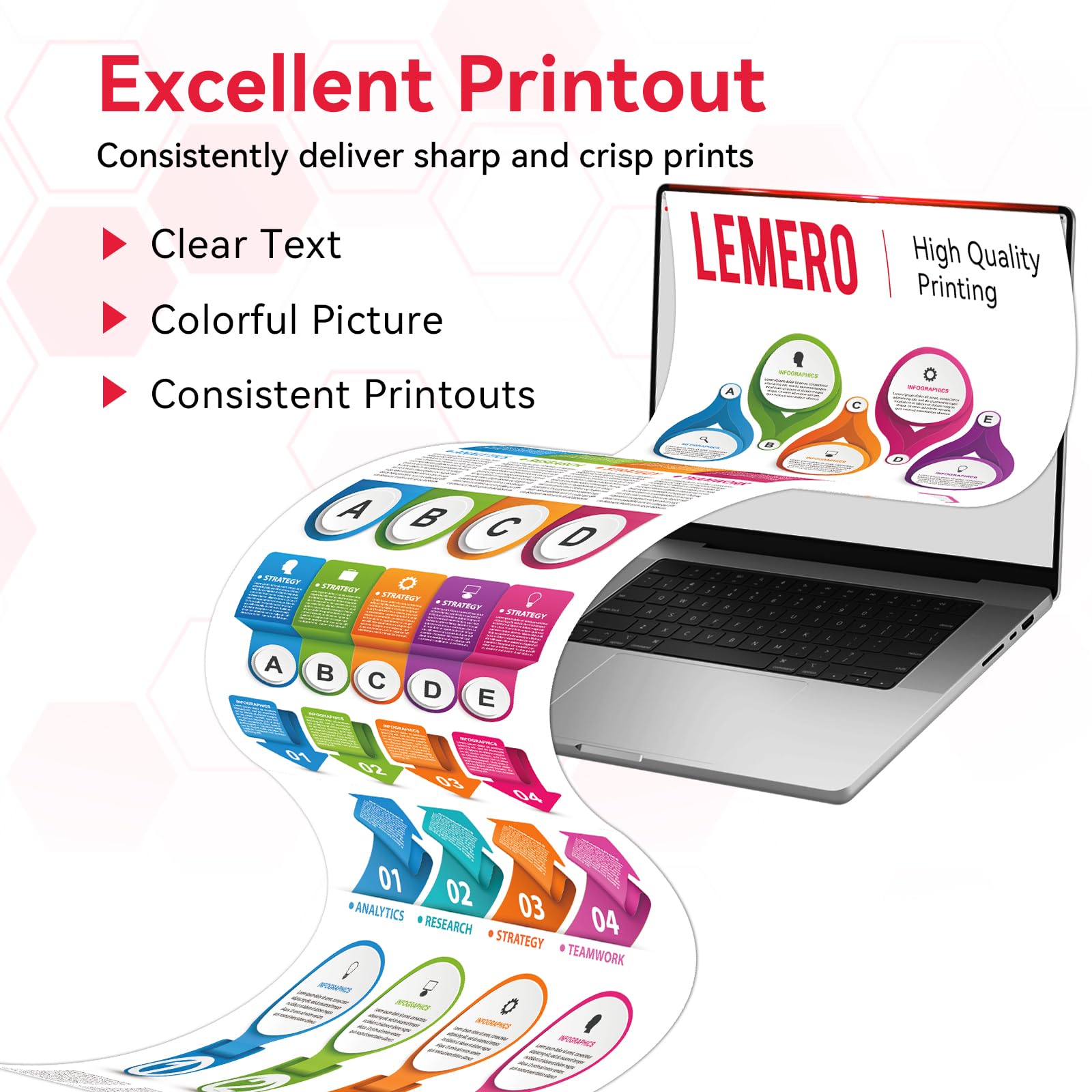 Compatible Canon 054H Toner Cartridge (Black Cyan Magenta Yellow) 4-PK