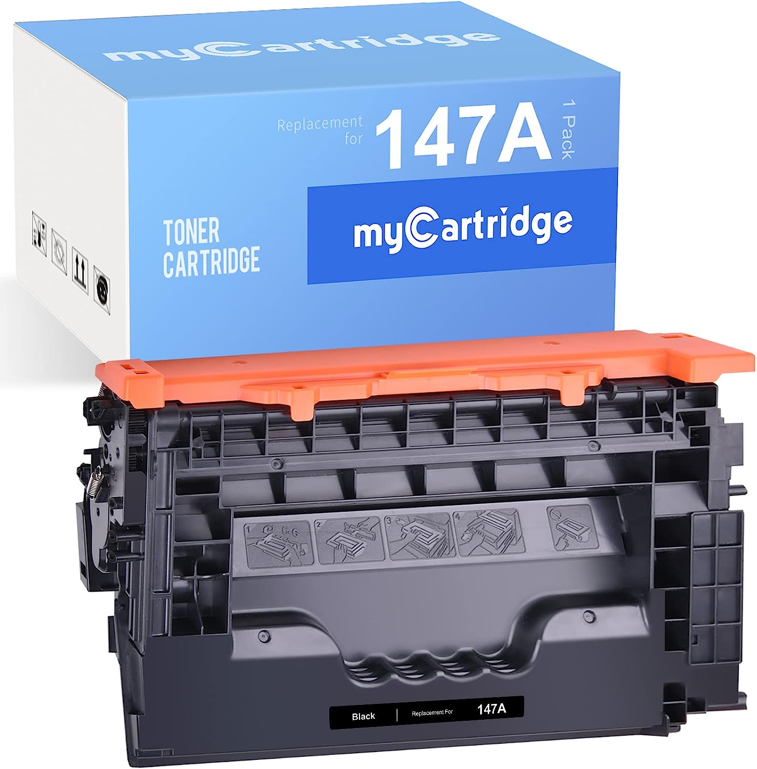 147A（NO CHIP) Compatible Toner Cartridge Replacement for HP Enterprise Printer (1 Black) 147A Toner - Linford Office:Printer Ink & Toner Cartridge