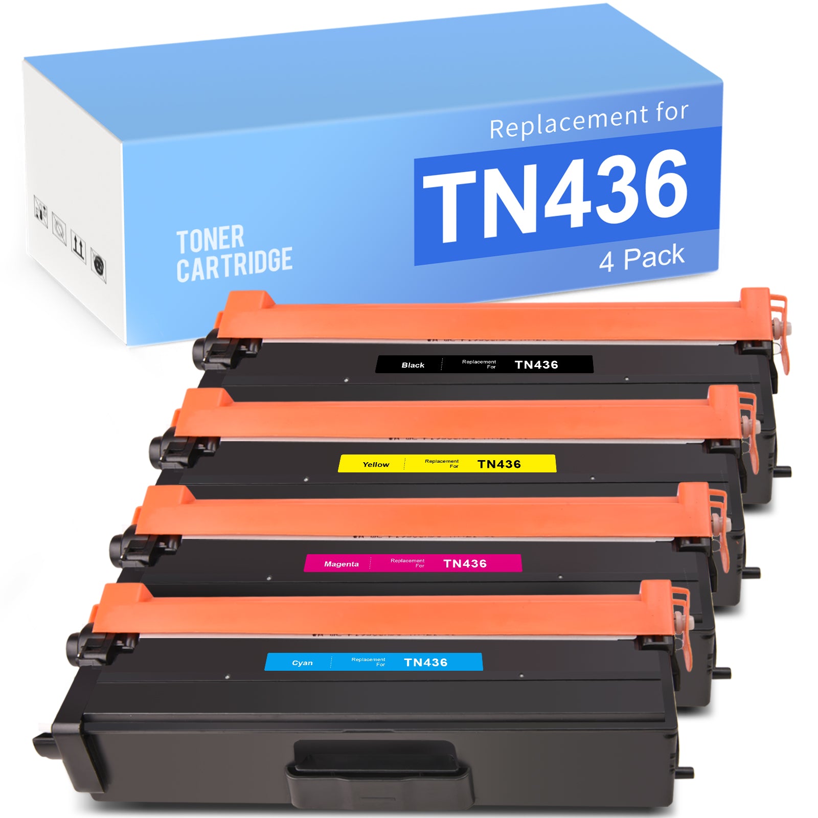 Linford Compatible Brother TN436 Toner Cartridge (Black/Cyan/Magenta/Yellow, 4 Pack)