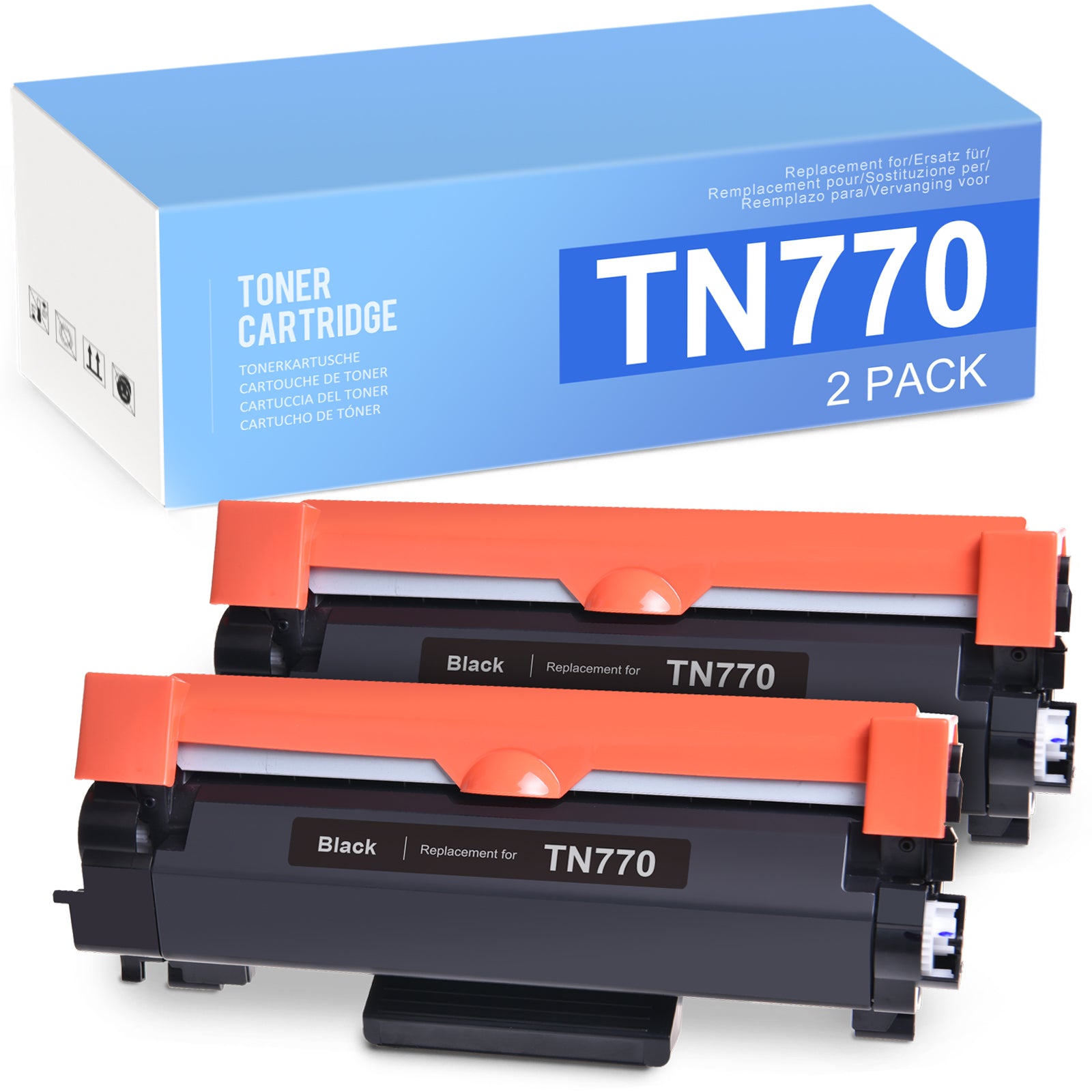 Linford Compatible Brother TN770 Black Toner Cartridge (2 Pack)