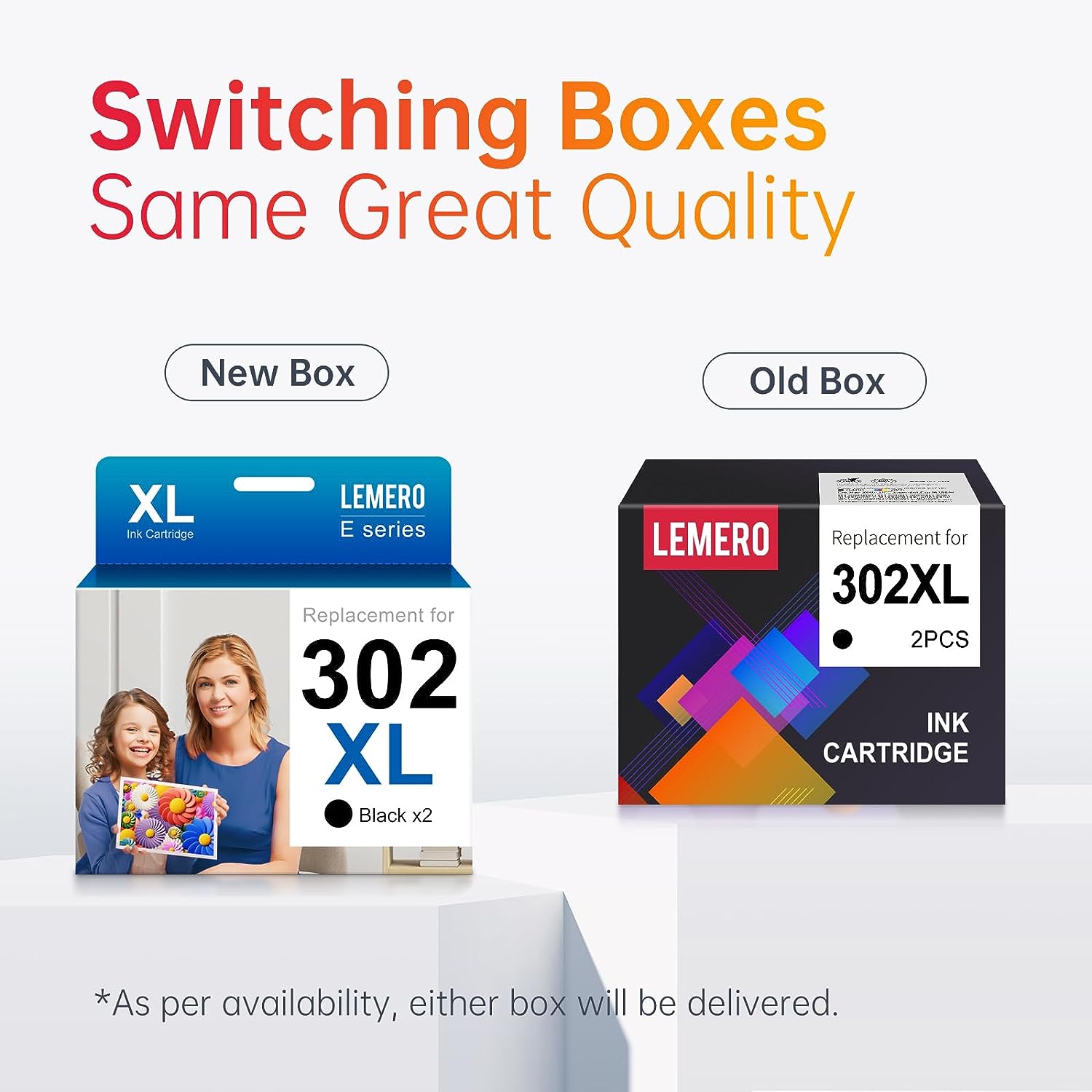 Compatible Epson 302XL Ink Cartridge Remanufactured (Black, 2 Pack) - Linford Office:Printer Ink & Toner Cartridge