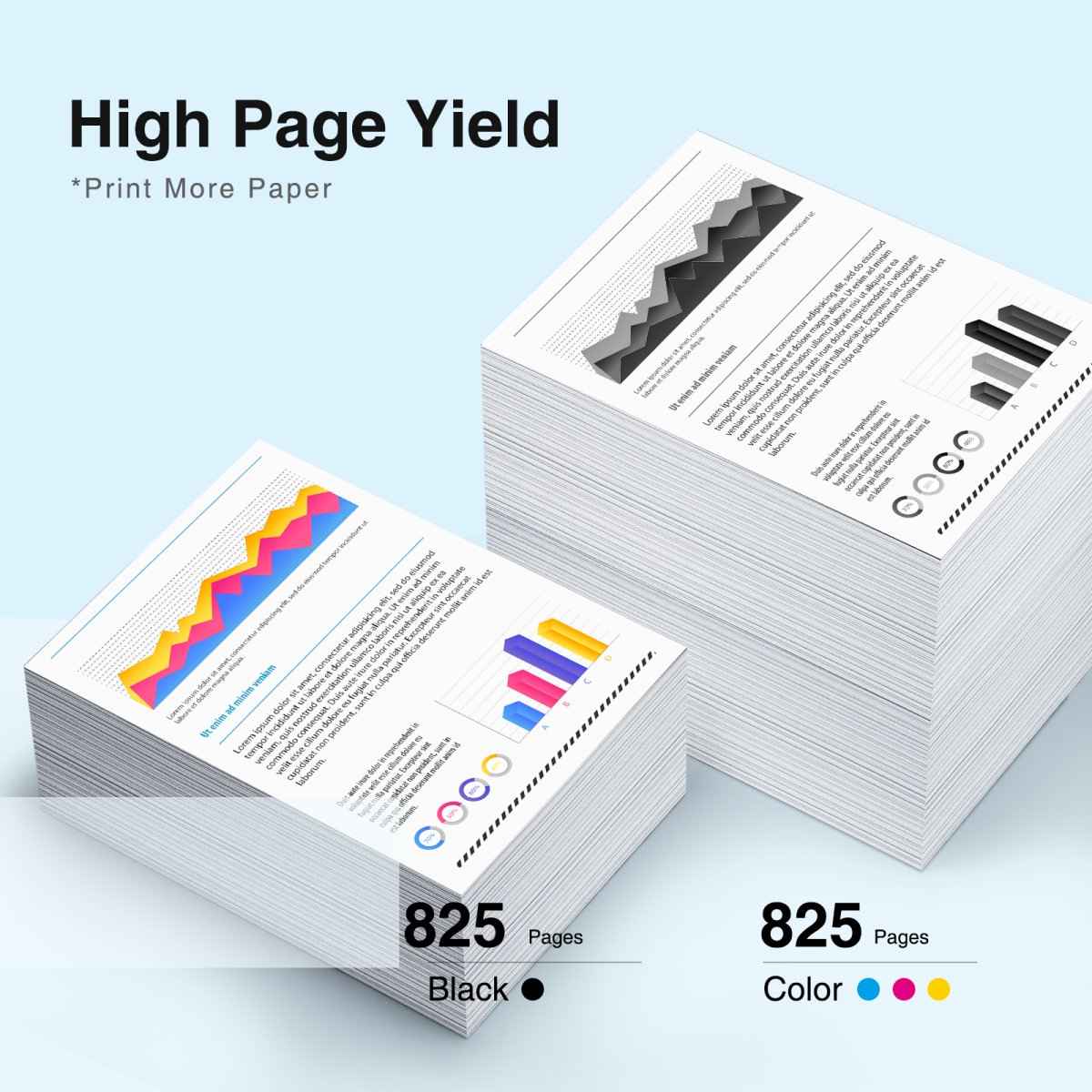 HP 902XL Ink 4 Pack Cartridges Compatible High Yield - Black, Cyan, Magenta, Yellow