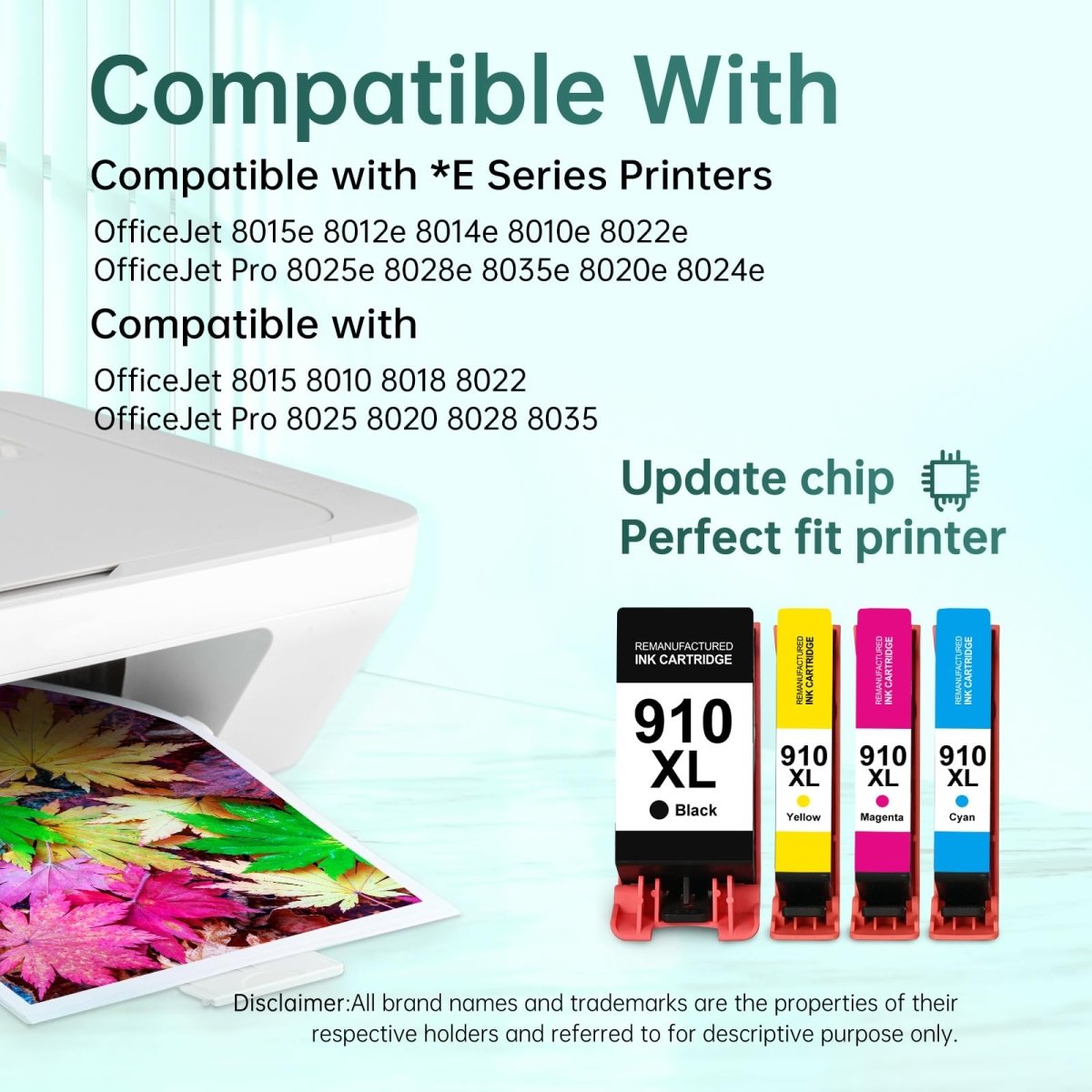 HP 910XL Ink Cartridges 8 Pack Combo Pack Replacement - Linford Office:Printer Ink & Toner Cartridge