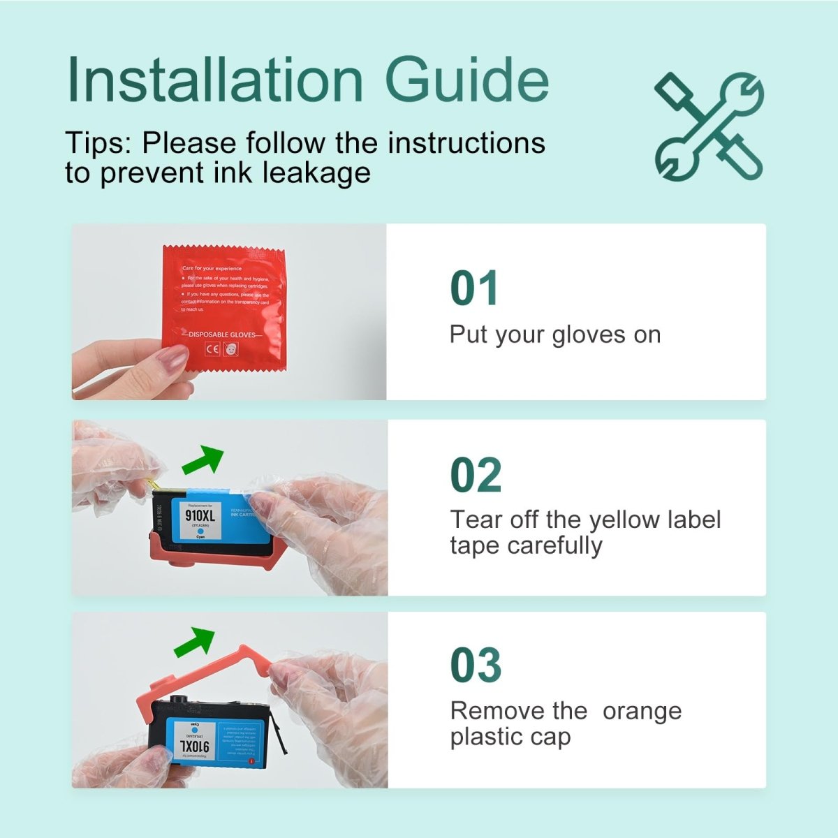 HP 910XL Ink Cartridges 8 Pack Combo Pack Replacement - Linford Office:Printer Ink & Toner Cartridge