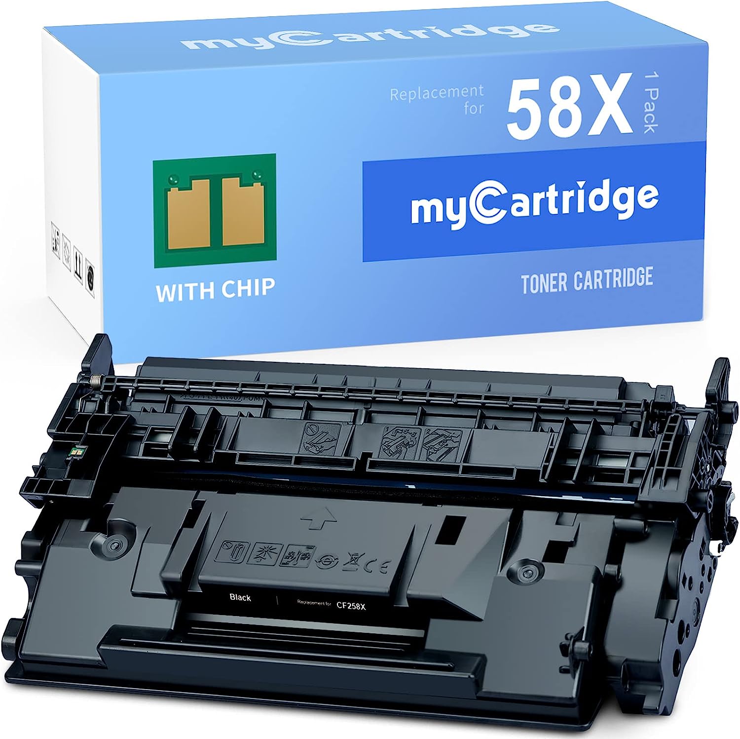 HP 58X CF258X Remanufactured Toner Cartridge Black (1-Pack) - Linford Office:Printer Ink & Toner Cartridge