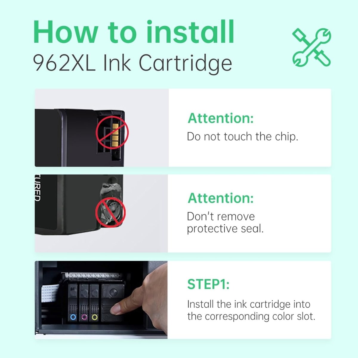 Remanufactured HP 962XL Ink Cartridges (Black, Cyan, Magenta, Yellow, 4-Pack) - Linford Office:Printer Ink & Toner Cartridge