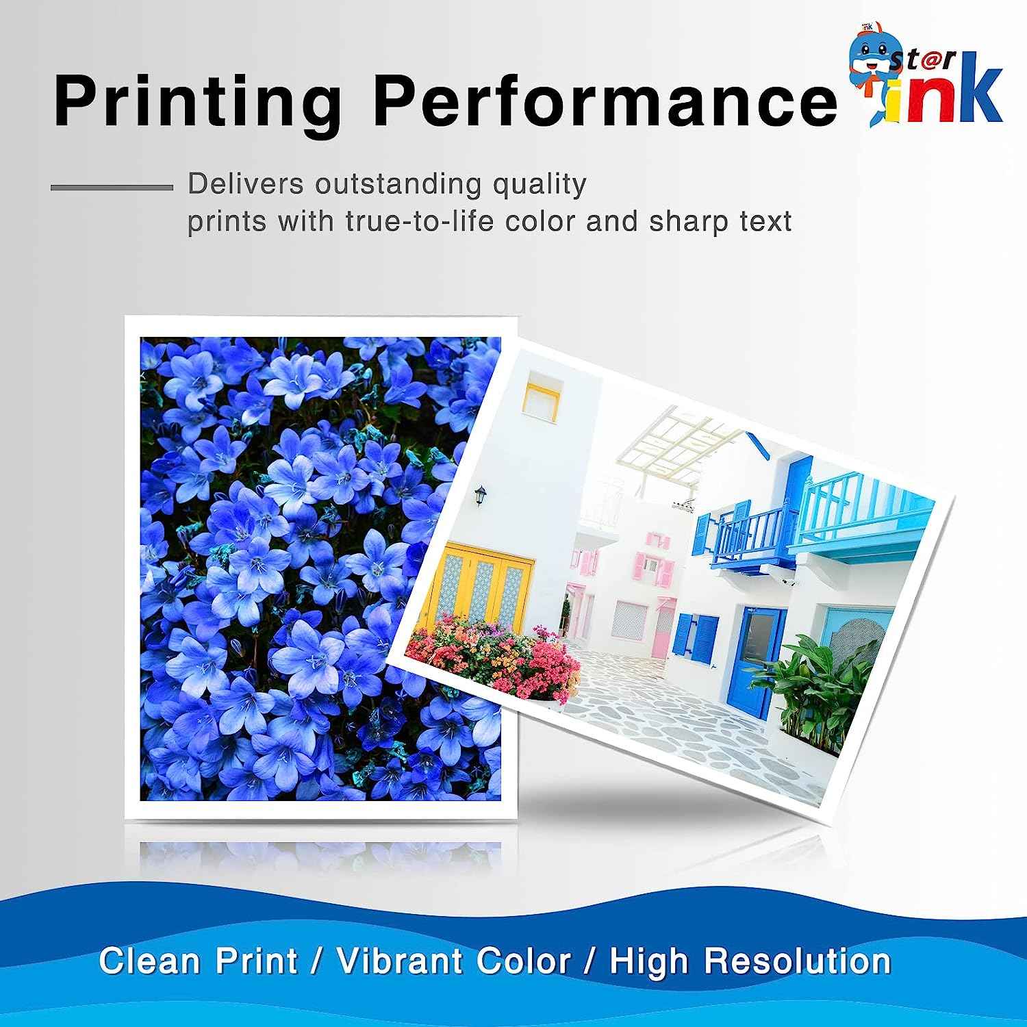 Compatible with LC404 Ink Cartridges for Brother Printer(High Yield), 4 Packs(bk/c/m/y)