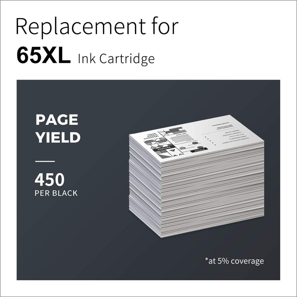 65XL Remanufactured HP Black Ink Cartridges, 2-PK - Linford Office:Printer Ink & Toner Cartridge