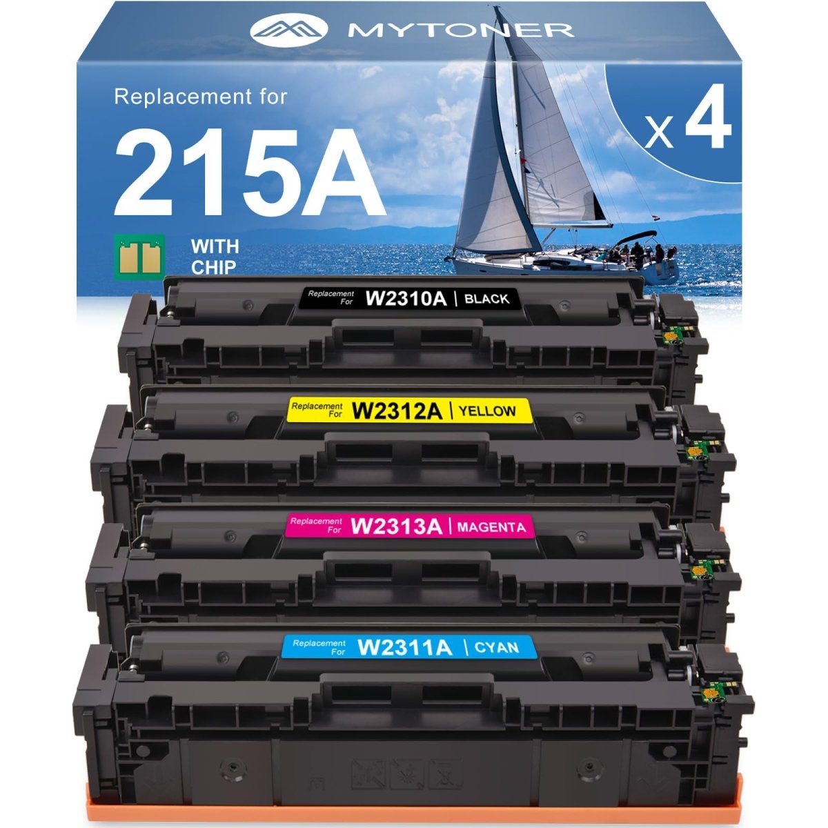 Compatbile HP 215A Toner Cartridge Set - 4 Pack With Chip - W2310A - Linford Office:Printer Ink & Toner Cartridge