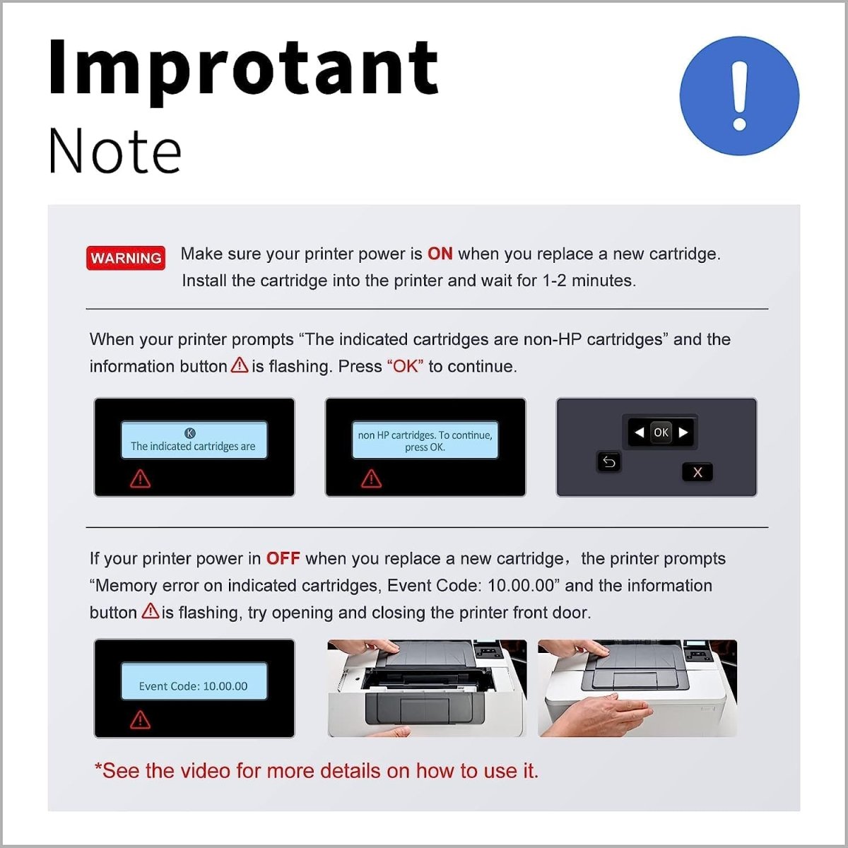 Compatible 58A CF258A Toner Cartridge Black 2 Pack (with Chip, High Yield) - Linford Office:Printer Ink & Toner Cartridge