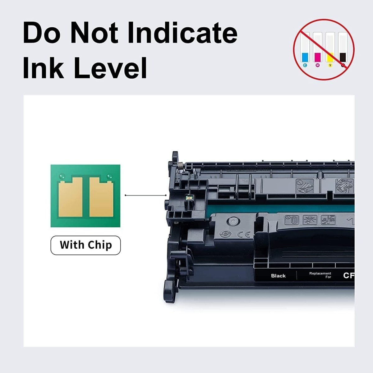 Compatible 58A CF258A Toner Cartridge Black 2 Pack (with Chip, High Yield) - Linford Office:Printer Ink & Toner Cartridge