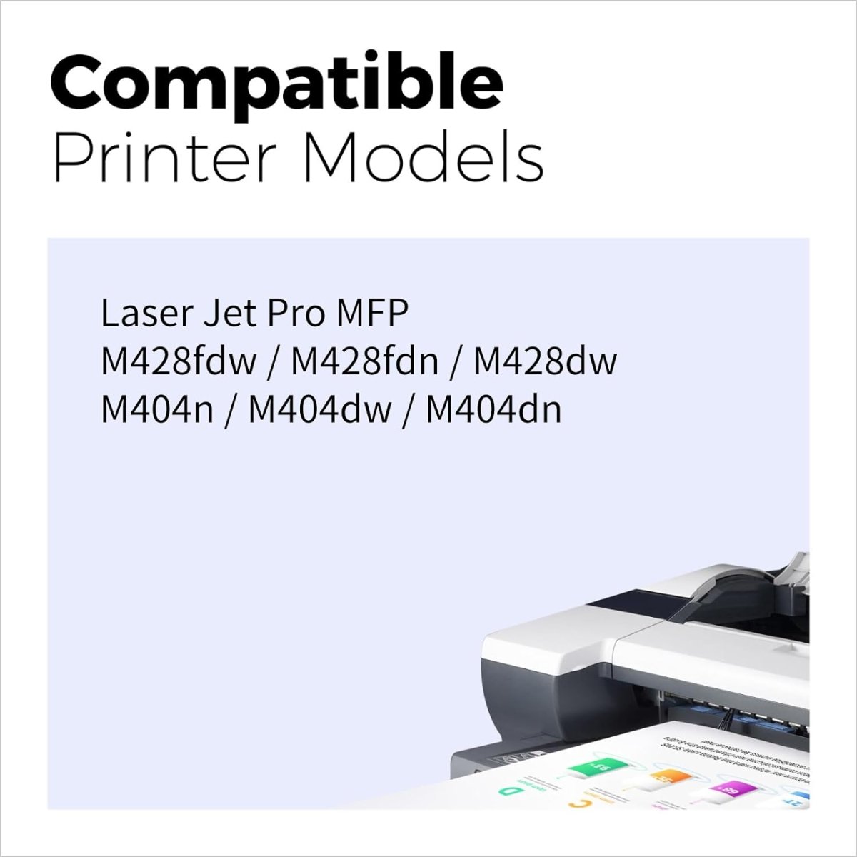 Compatible 58A CF258A Toner Cartridge Black 2 Pack (with Chip, High Yield) - Linford Office:Printer Ink & Toner Cartridge