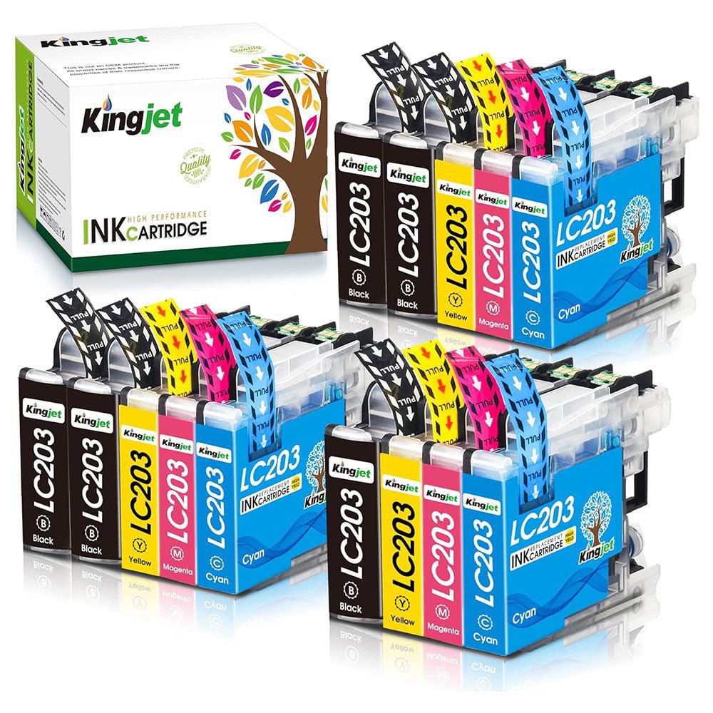 Compatible Brother 203XL Ink Cartridge, (5BK, 3C, 3M, 3Y) - Linford Office:Printer Ink & Toner Cartridge