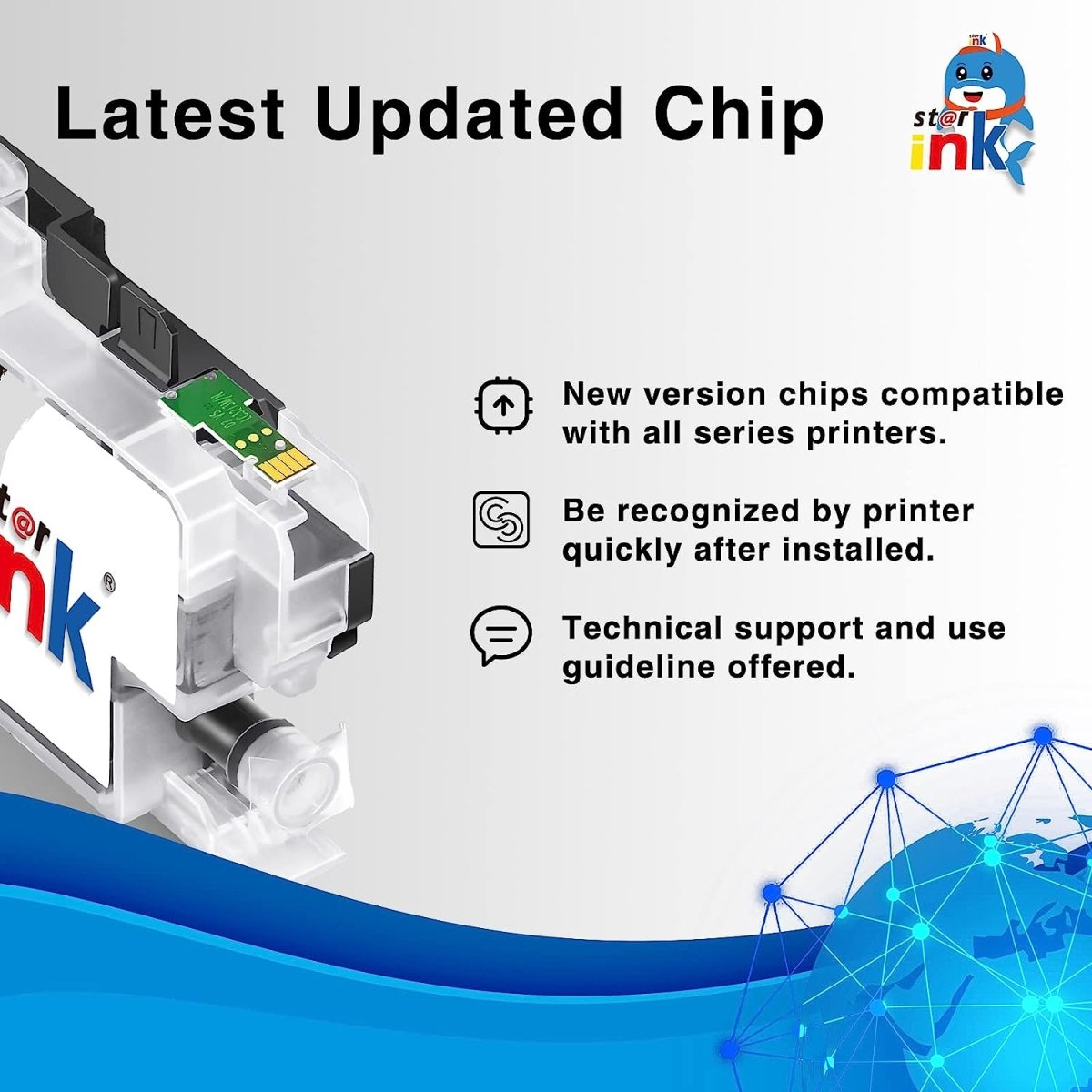 Compatible LC3013 Black Ink Cartridge for Brother Printer 4 Packs - Linford Office:Printer Ink & Toner Cartridge