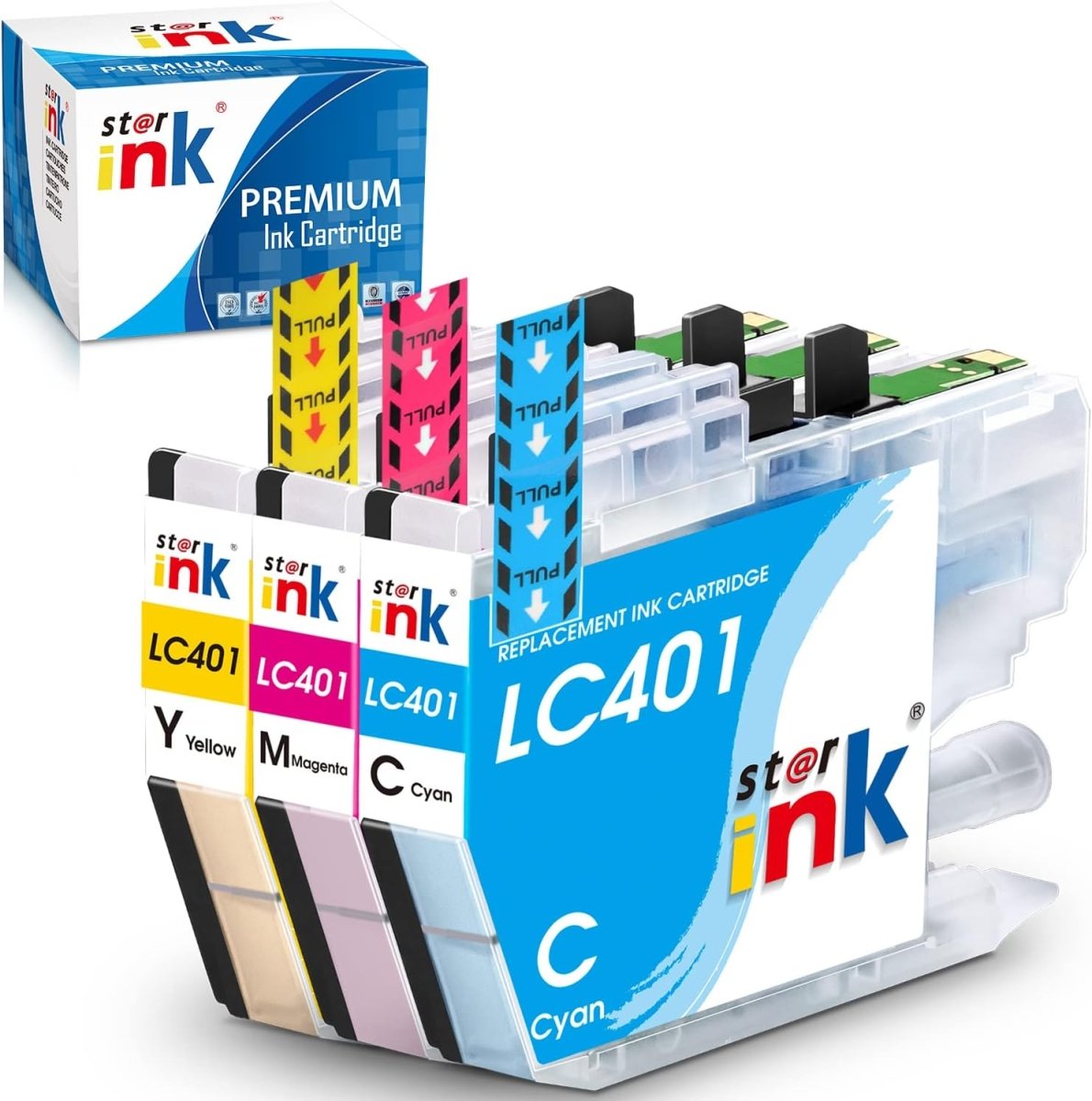 Starink Compatible Brother LC401 Ink Cartridges 3 Packs(C/M/Y) - Linford Office:Printer Ink & Toner Cartridge