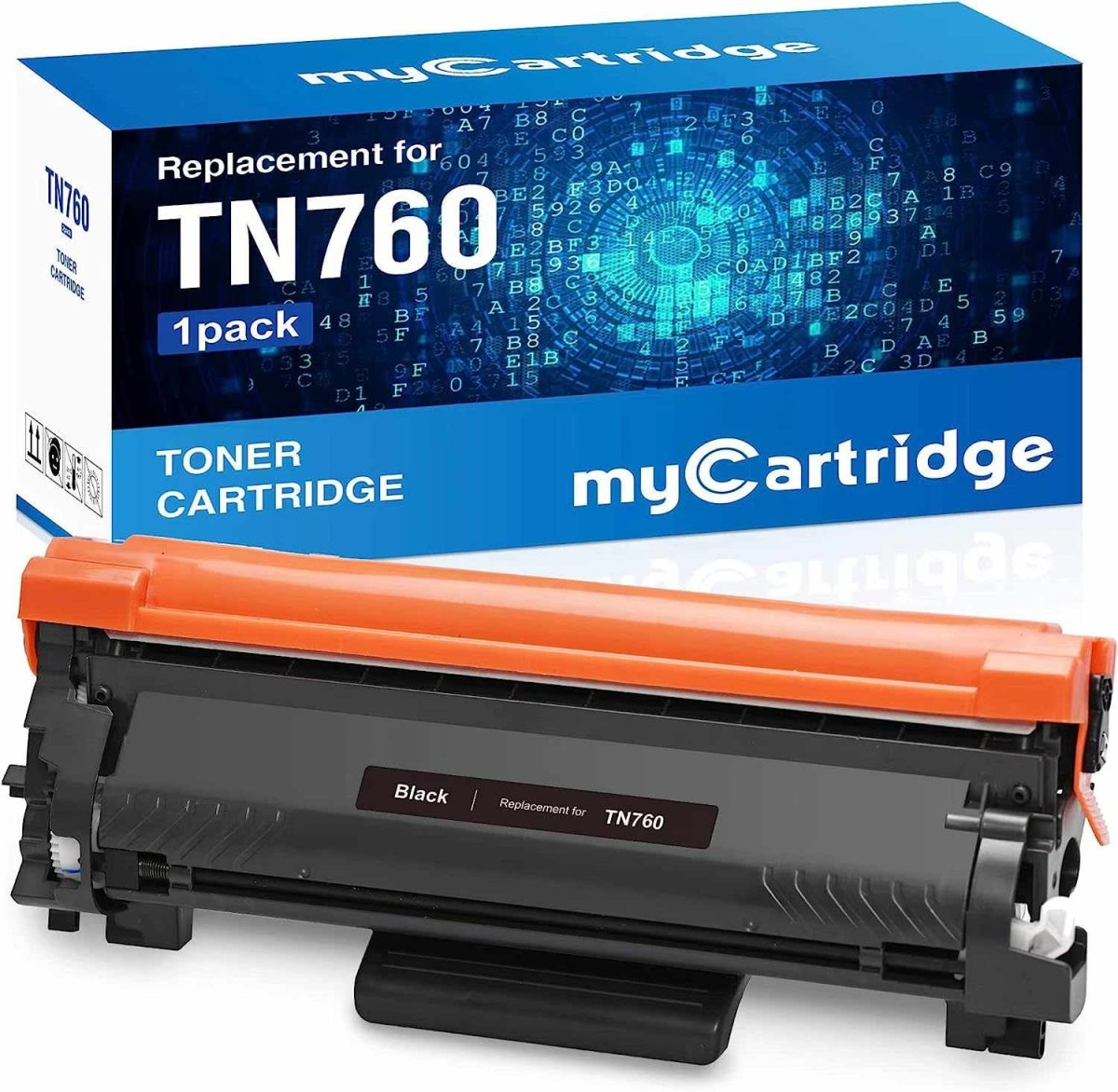 TN760 High-Yield Black Toner Cartridge Twin Pack, TN760 2PK, Replacement  for Brother TN-760 TN-730 Toner for HL-L2350DW L2395DW L2390DW L2370DW