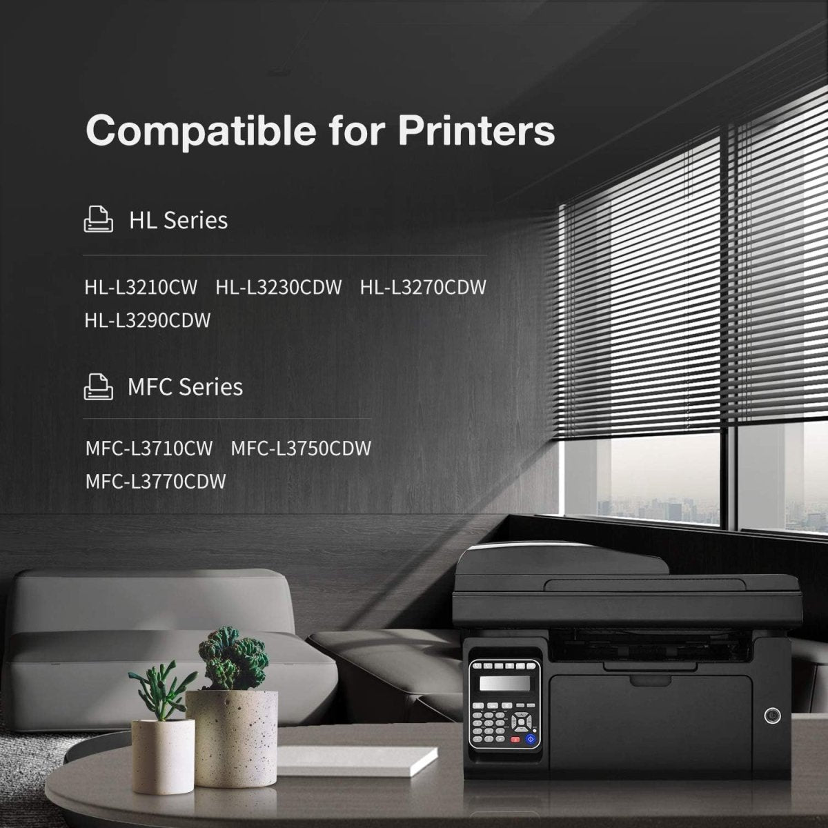 Compatible Brother TN227 Toner Cartridge (2 Black) - Linford Office:Printer Ink & Toner Cartridge