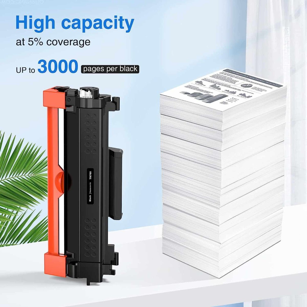 TN760 Compatible Toner Cartridge Brother Printer Black (4 Pack) - Linford Office:Printer Ink & Toner Cartridge