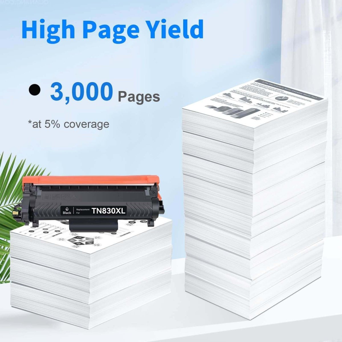 Compatible Brother TN830XL Toner Cartridge High Yield (Black, 2 Pack) - Linford Office:Printer Ink & Toner Cartridge