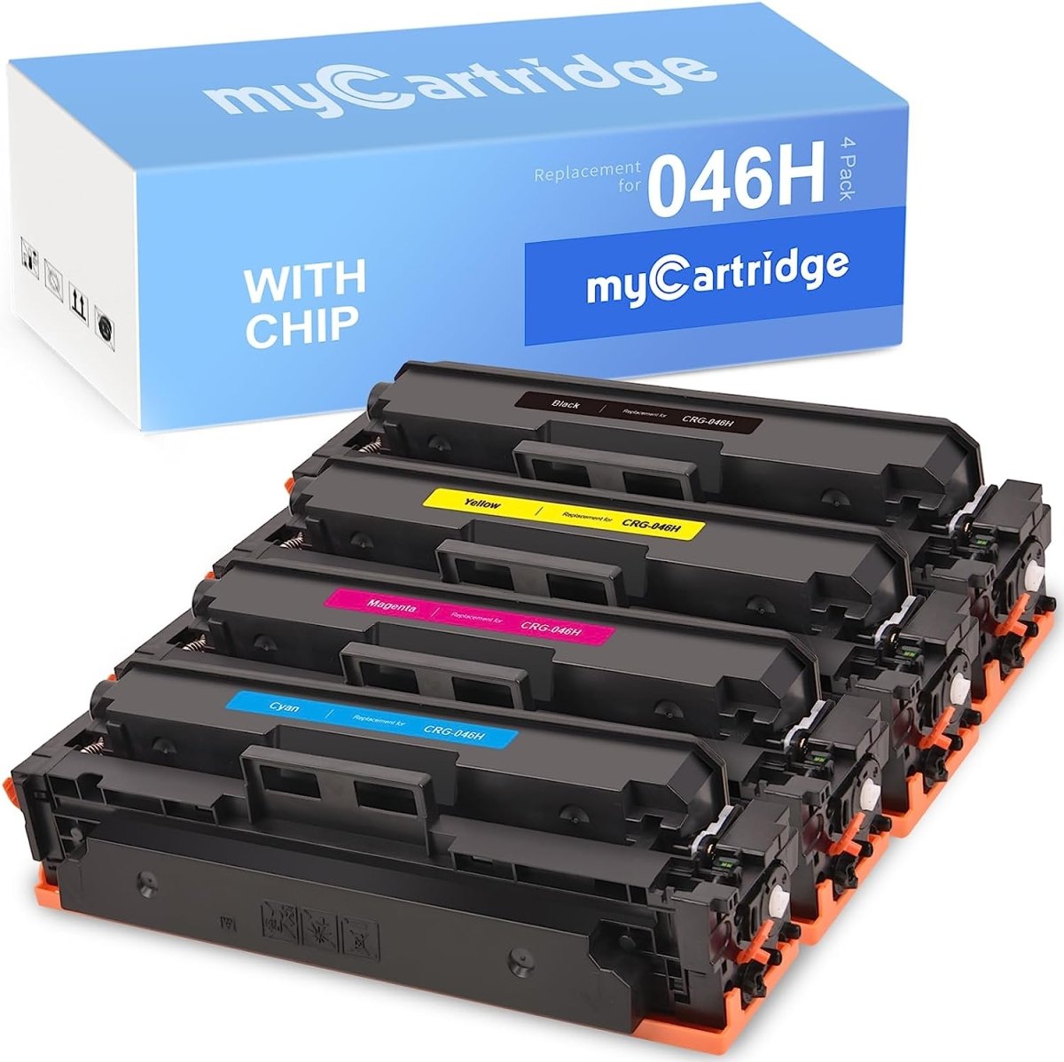 Compatible Canon 046H Toner Cartridge（Black Cyan Magenta Yellow）4-Packs - Linford Office:Printer Ink & Toner Cartridge