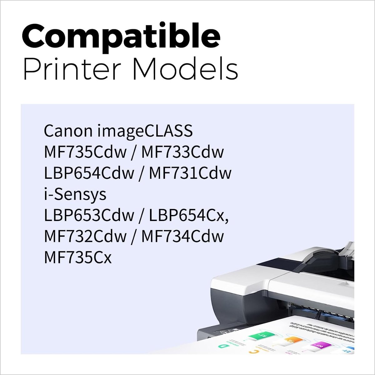 Compatible Canon 046H Toner Cartridge(Black Cyan Magenta Yellow)4-Packs - Linford Office:Printer Ink & Toner Cartridge