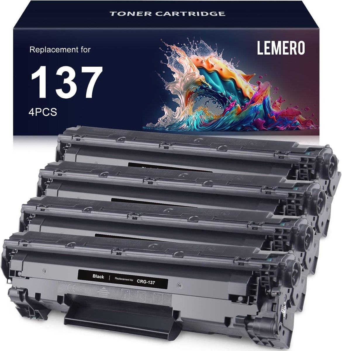 Compatible Canon Cartridge 137 Toner Cartridge Black 4-PK - 9435B001