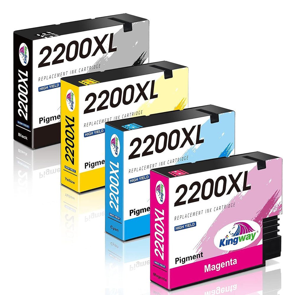 Compatible Canon 2200XL Ink Cartridges (Black, Cyan, Magenta, Yellow) 4 Pack - Linford Office:Printer Ink & Toner Cartridge