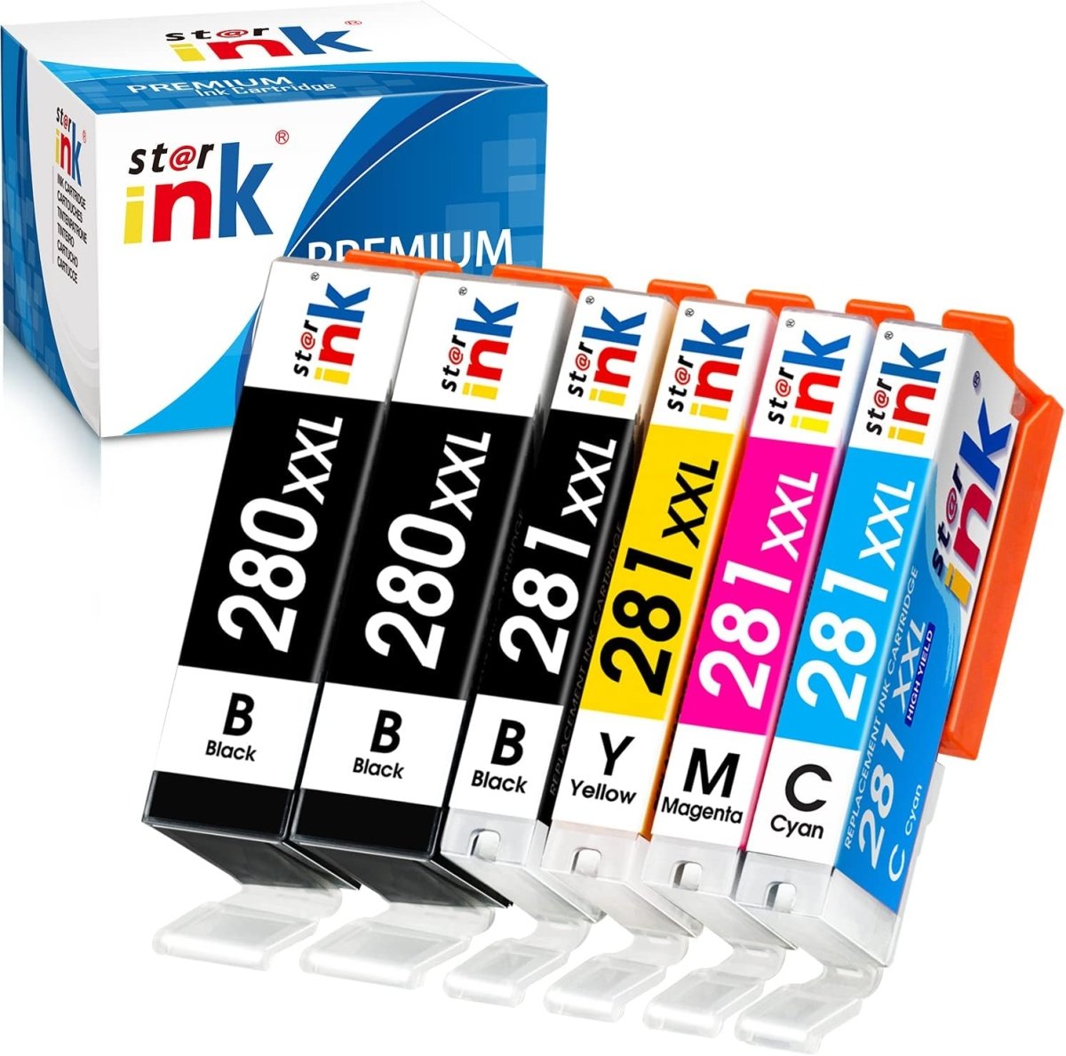 Compatible Canon 280XXL 281XXL Ink Cartridges 6-Packs - Linford Office:Printer Ink & Toner Cartridge