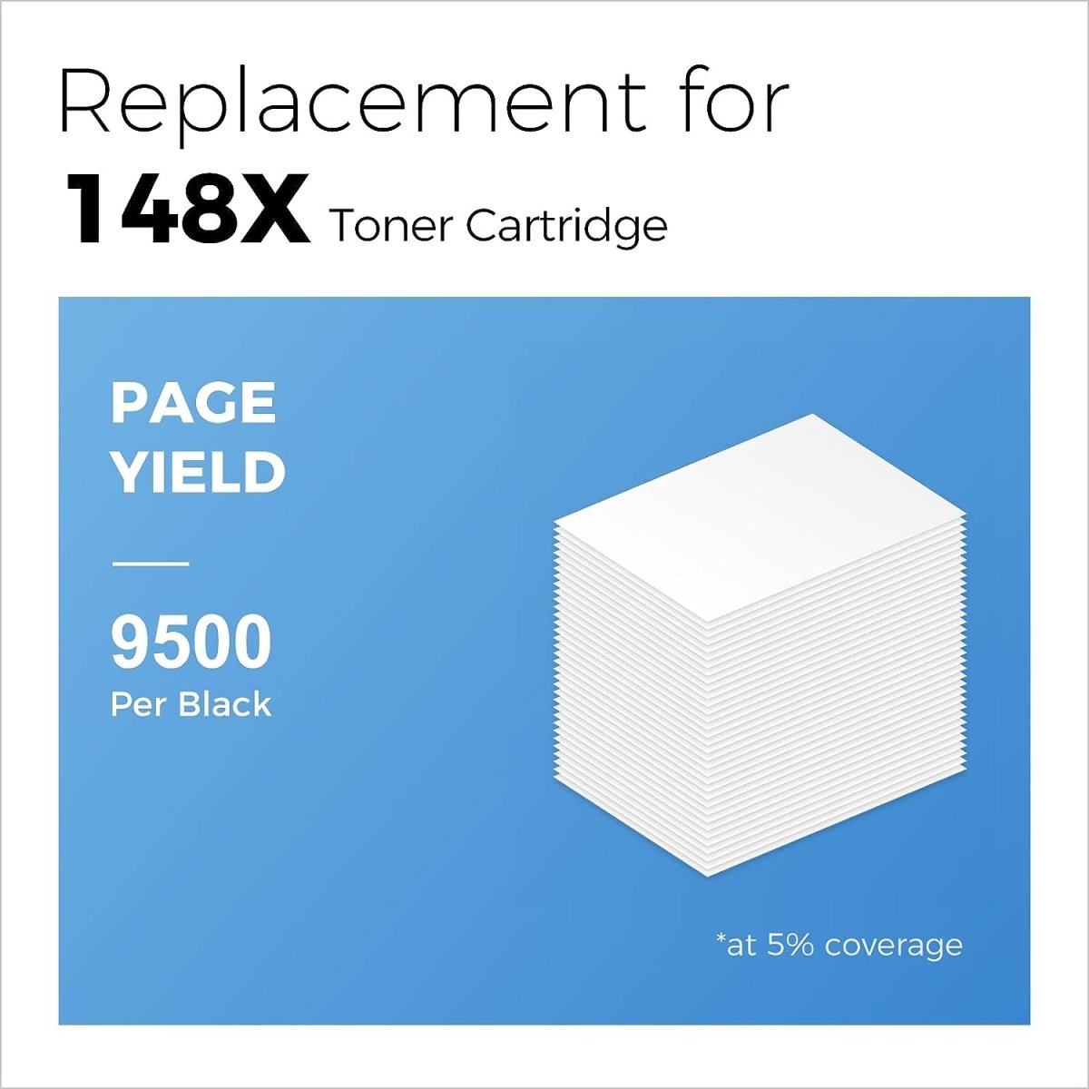Compatible HP 148X W1480X Toner Cartridge Black High Yield 1-Pack - Linford Office:Printer Ink & Toner Cartridge