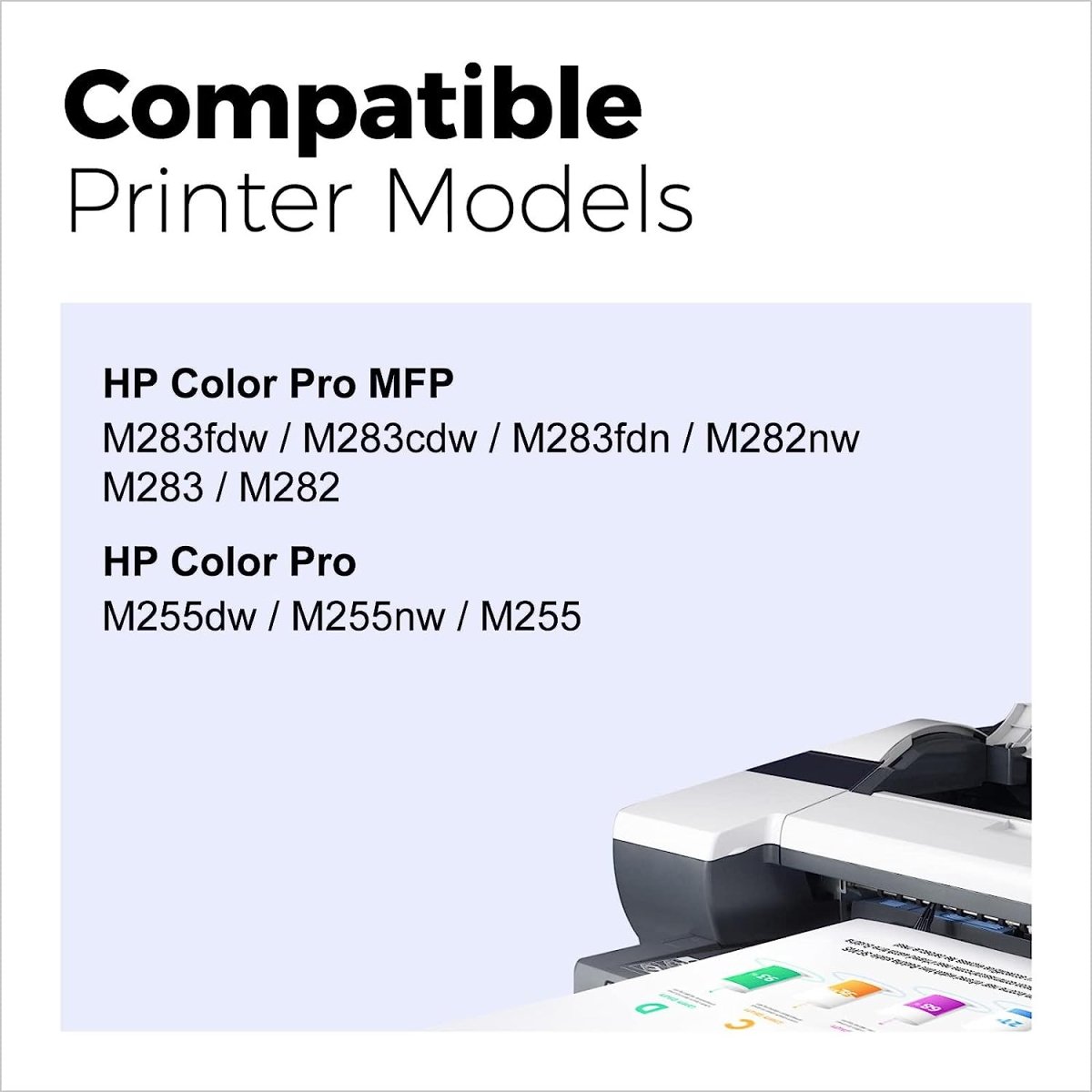 Compatible HP 206A Toner Cartridge (Black Cyan Magenta Yellow, 4-PACK) - Linford Office:Printer Ink & Toner Cartridge