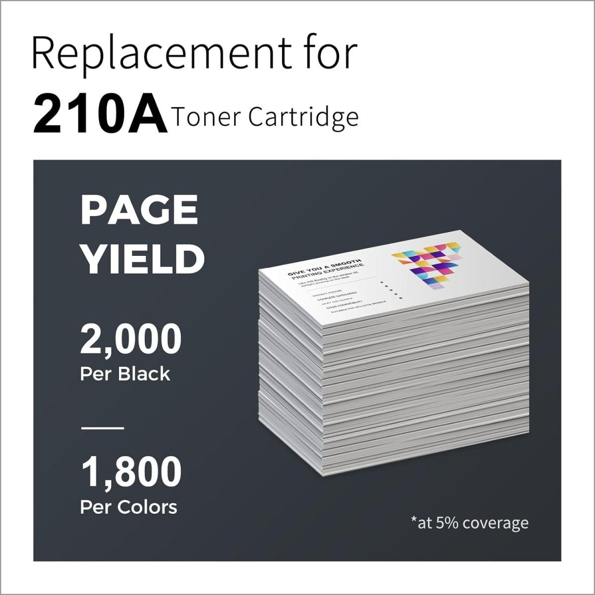 Compatible HP 210A Toner Cartridge 4-Pack with Chip,Black Cyan Magenta Yellow - Linford Office:Printer Ink & Toner Cartridge