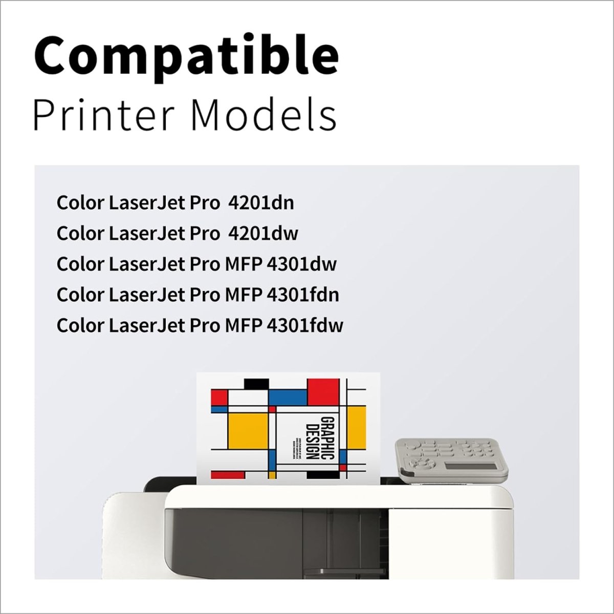 Compatible HP 210A Toner Cartridge 4-Pack with Chip,Black Cyan Magenta Yellow - Linford Office:Printer Ink & Toner Cartridge