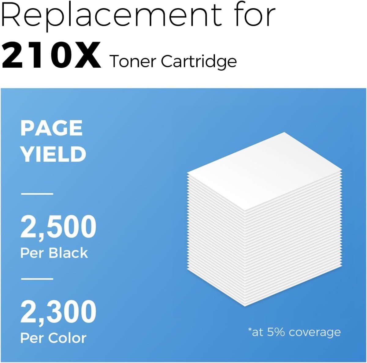 Compatible HP 210X Toner Cartridges with Chip, High Capacity, 4-Pack - Linford Office:Printer Ink & Toner Cartridge