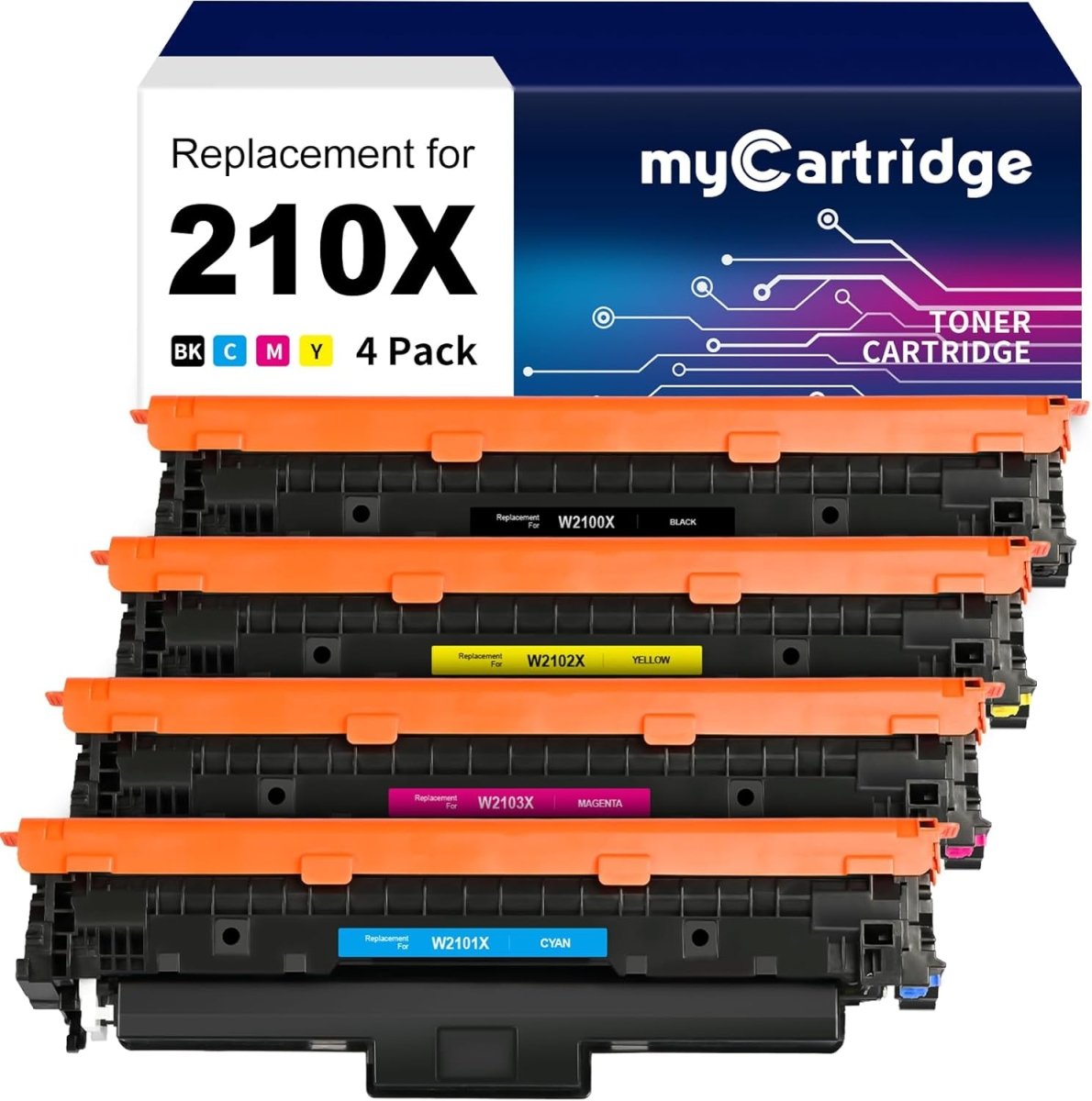 Compatible HP 210X Toner Cartridges with Chip, High Capacity, 4-Pack - Linford Office:Printer Ink & Toner Cartridge