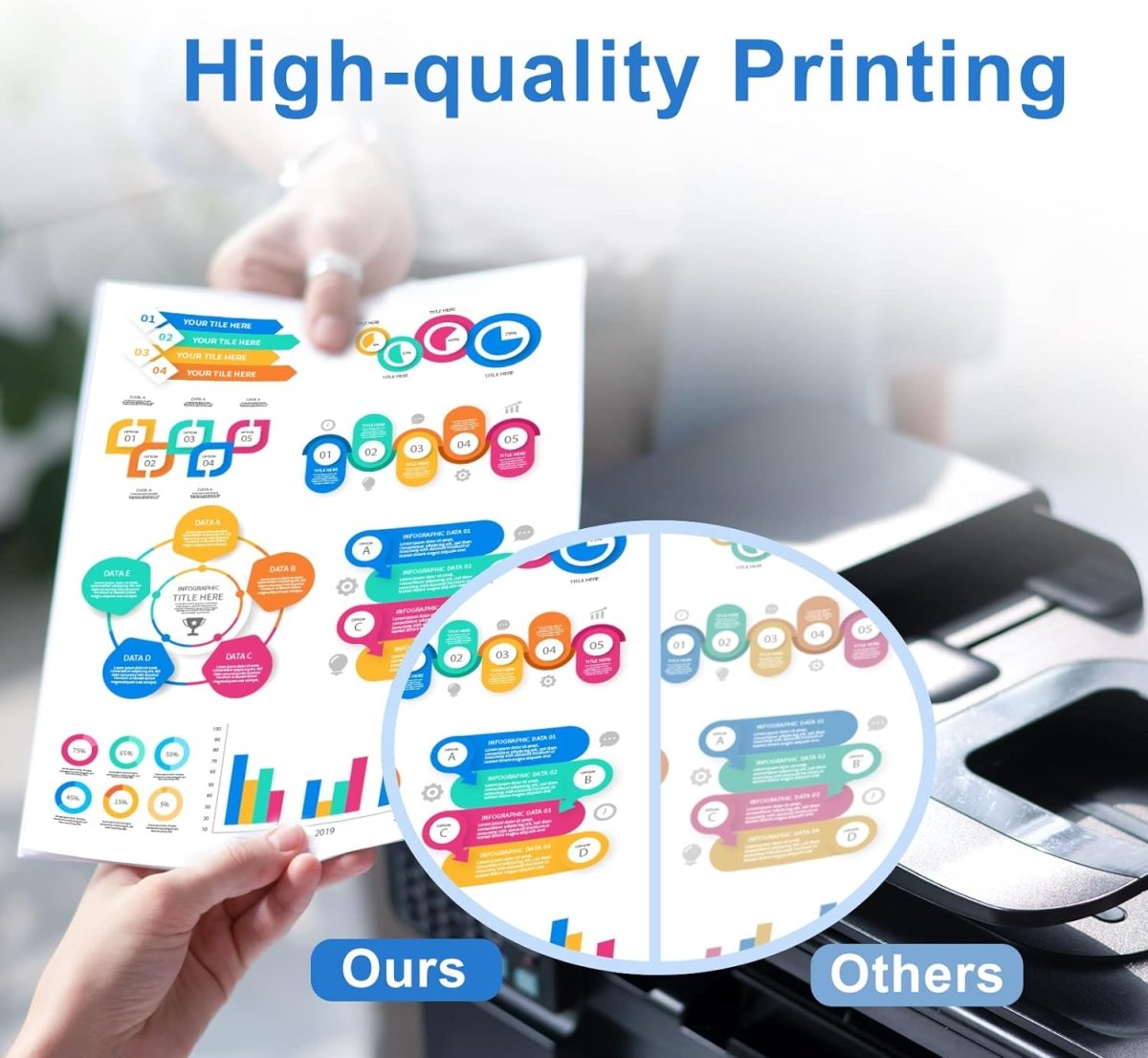 Compatible HP 210X Toner Cartridges with Chip, High Capacity, 4-Pack - Linford Office:Printer Ink & Toner Cartridge