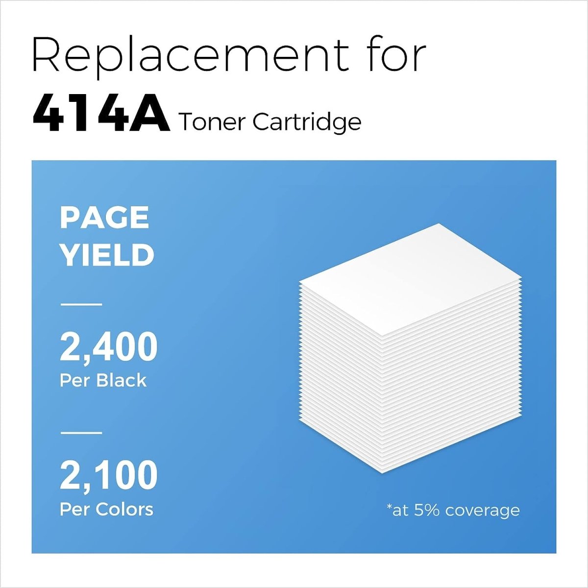414A W2020A (with chip) Compatible HP Toner Cartridge Black Cyan Magenta Yellow 4-Pack - Linford Office:Printer Ink & Toner Cartridge